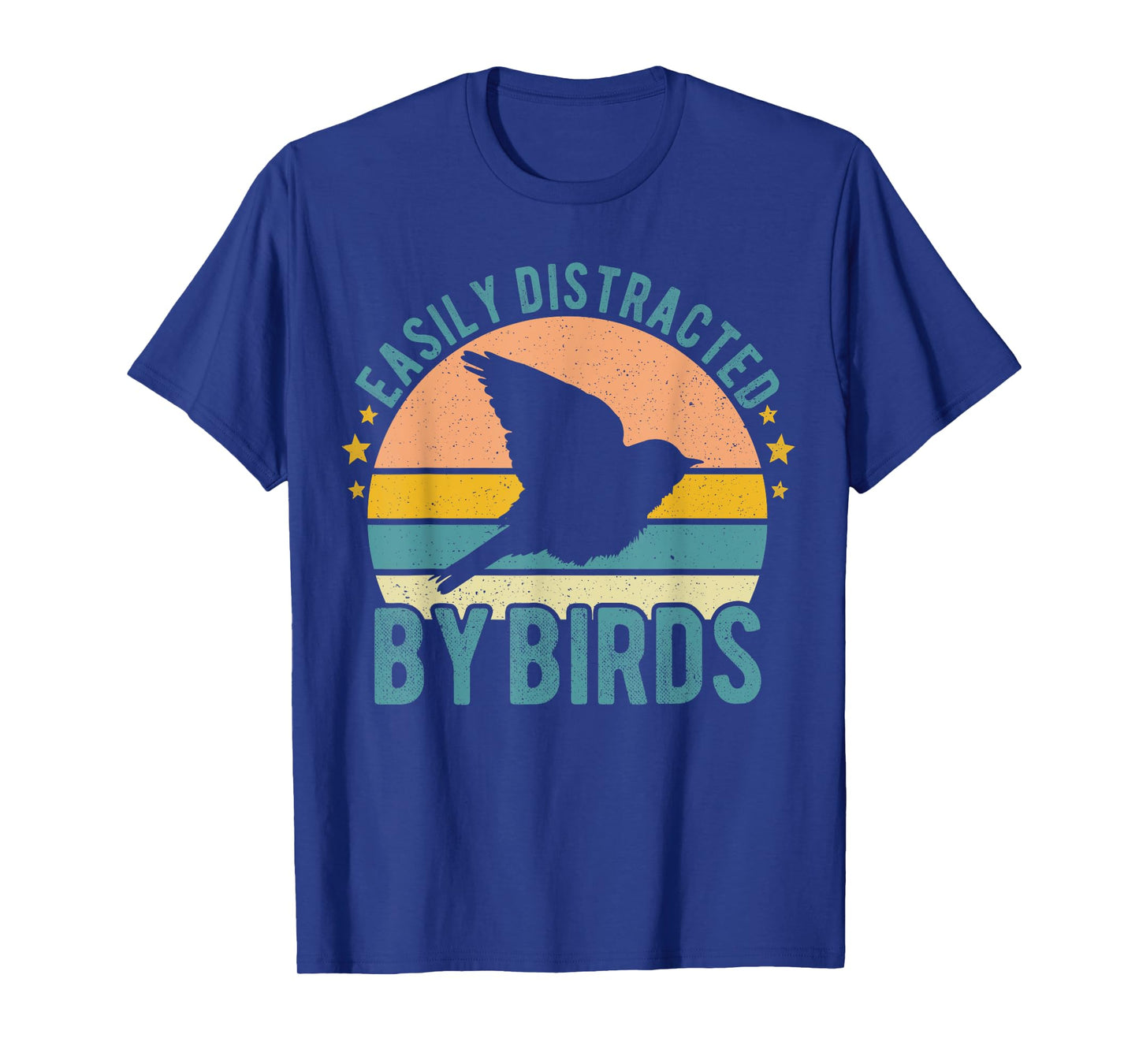 Easily Distracted By Birds Funny Watching Birding Birds T-Shirt