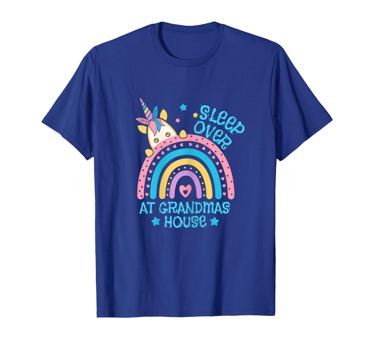 Unicorn Slumber Party Sleepover At Grandmas House T-Shirt