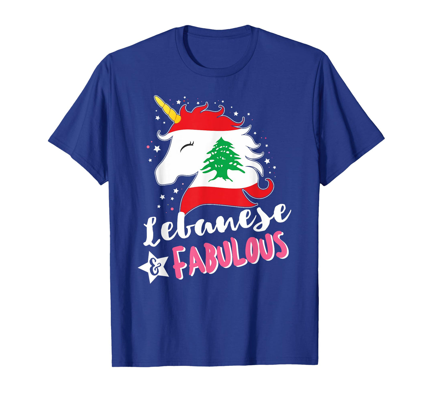 Lebanese Unicorn Lebanon Flag T-Shirt