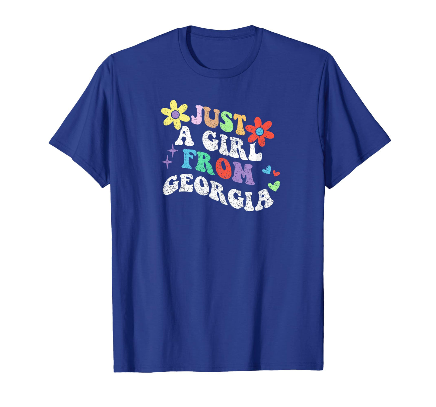 Retro Groovy Just A Girl From Georgia Mother's Day 2023 T-Shirt