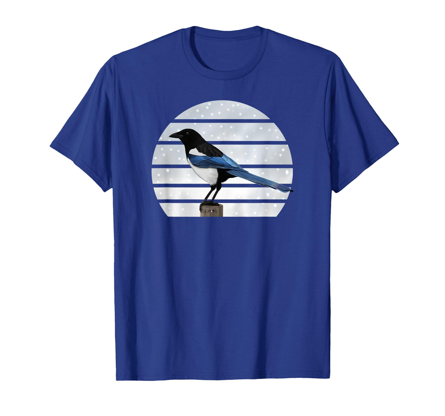 Magpie Winter Birds Christmas Snow Birder Birdwatching T-Shirt