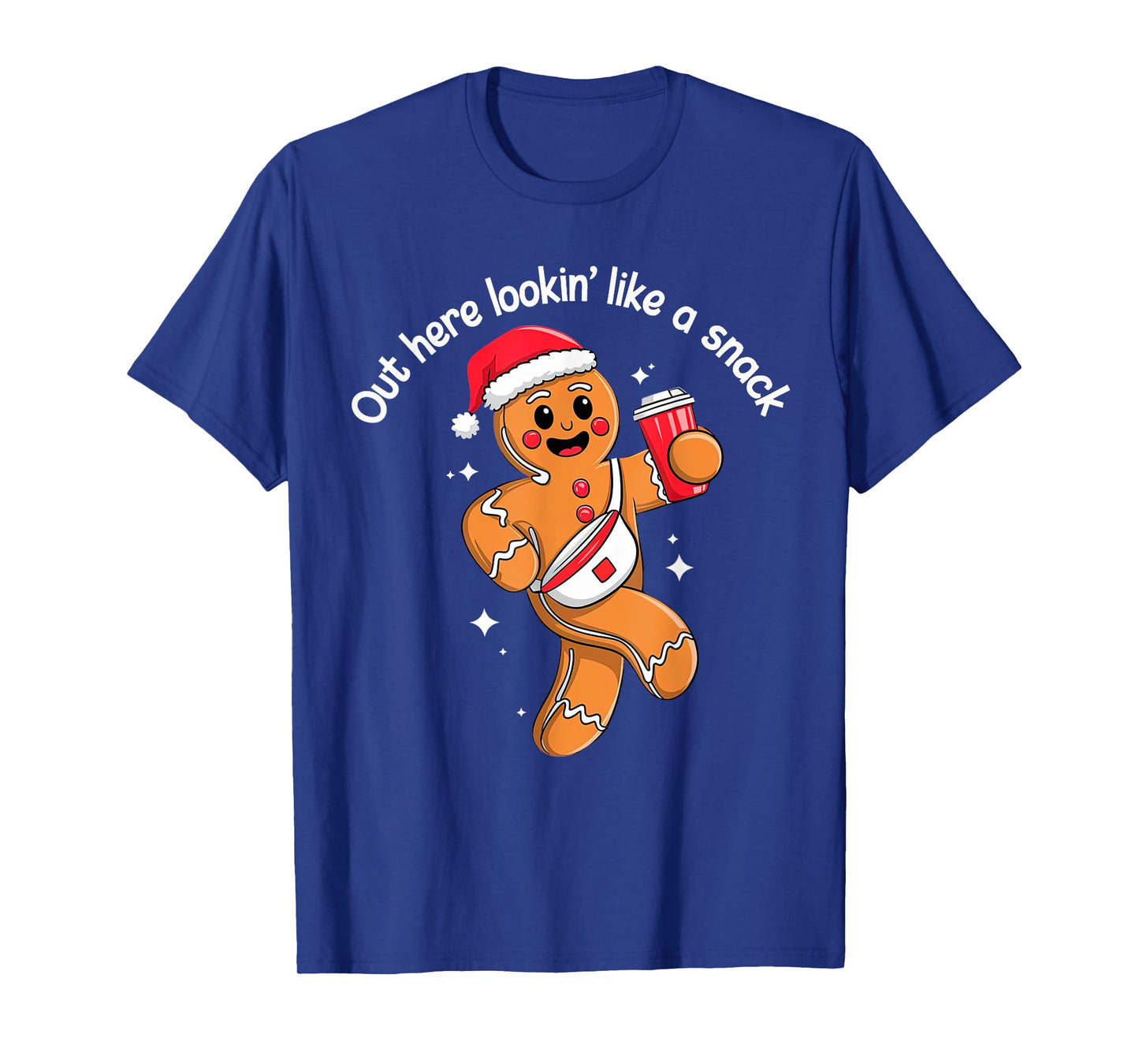 Out Here Looking Like A Snack Funny BouJee Xmas Gingerbread T-Shirt