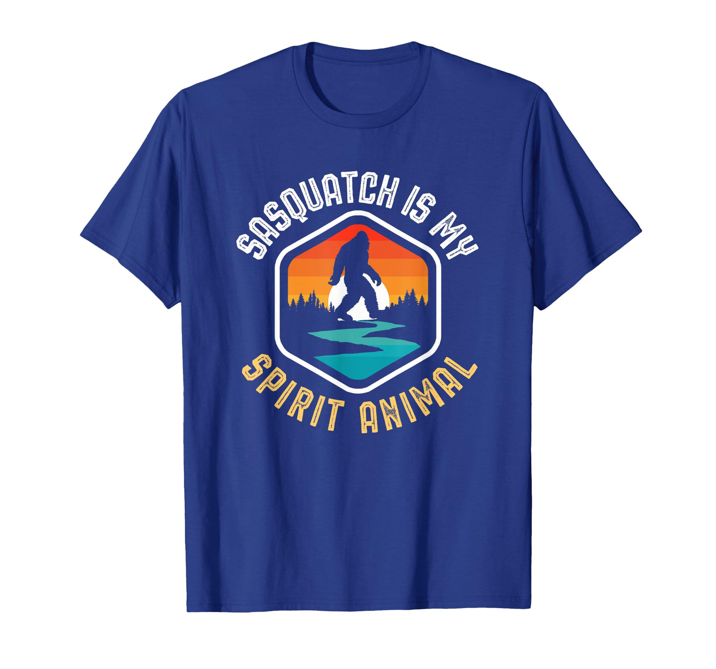 Sasquatch is my Spirit Animal Vintage Bigfoot Outdoor T-Shirt