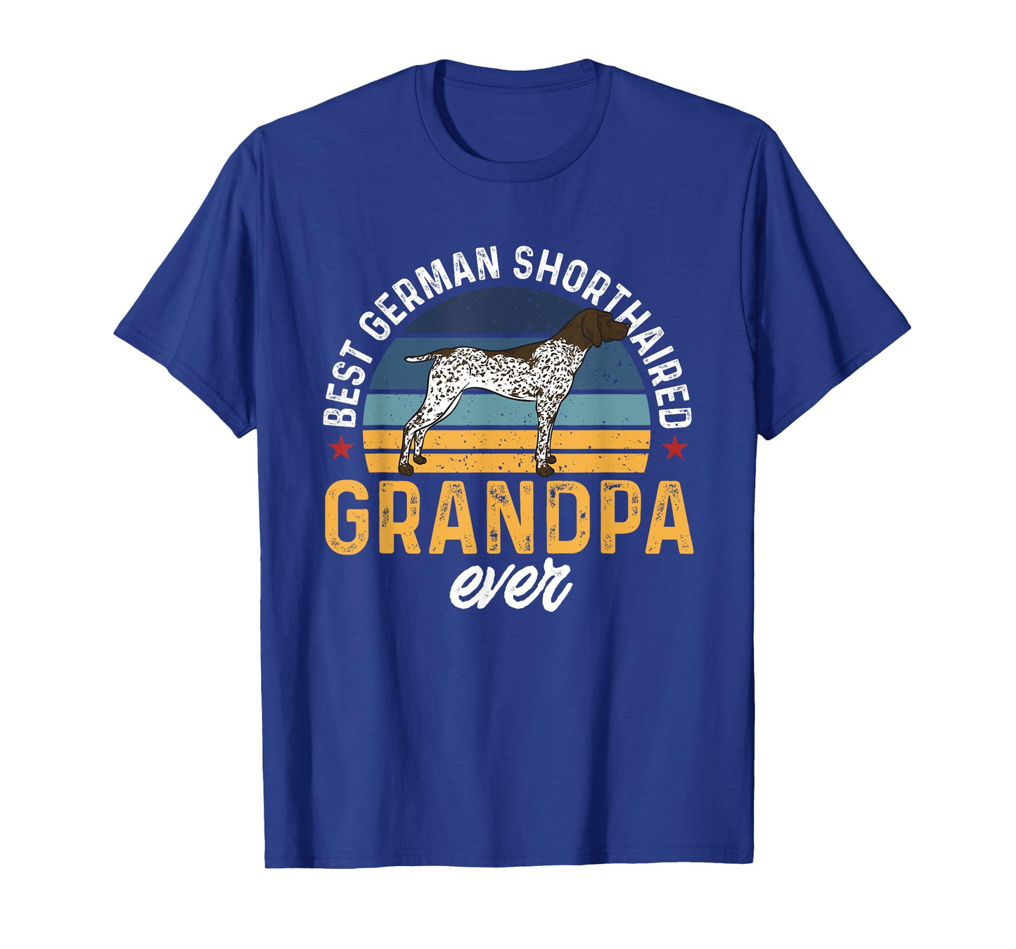 Best German Shorthaired Pointer Grandpa Ever GSP Dog T-Shirt