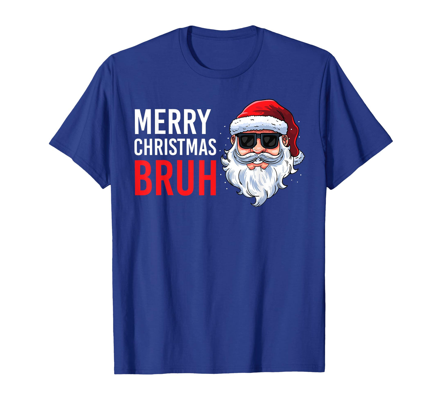 Merry Christmas Bruh Meme Funny Saying for Brother Boys Men T-Shirt