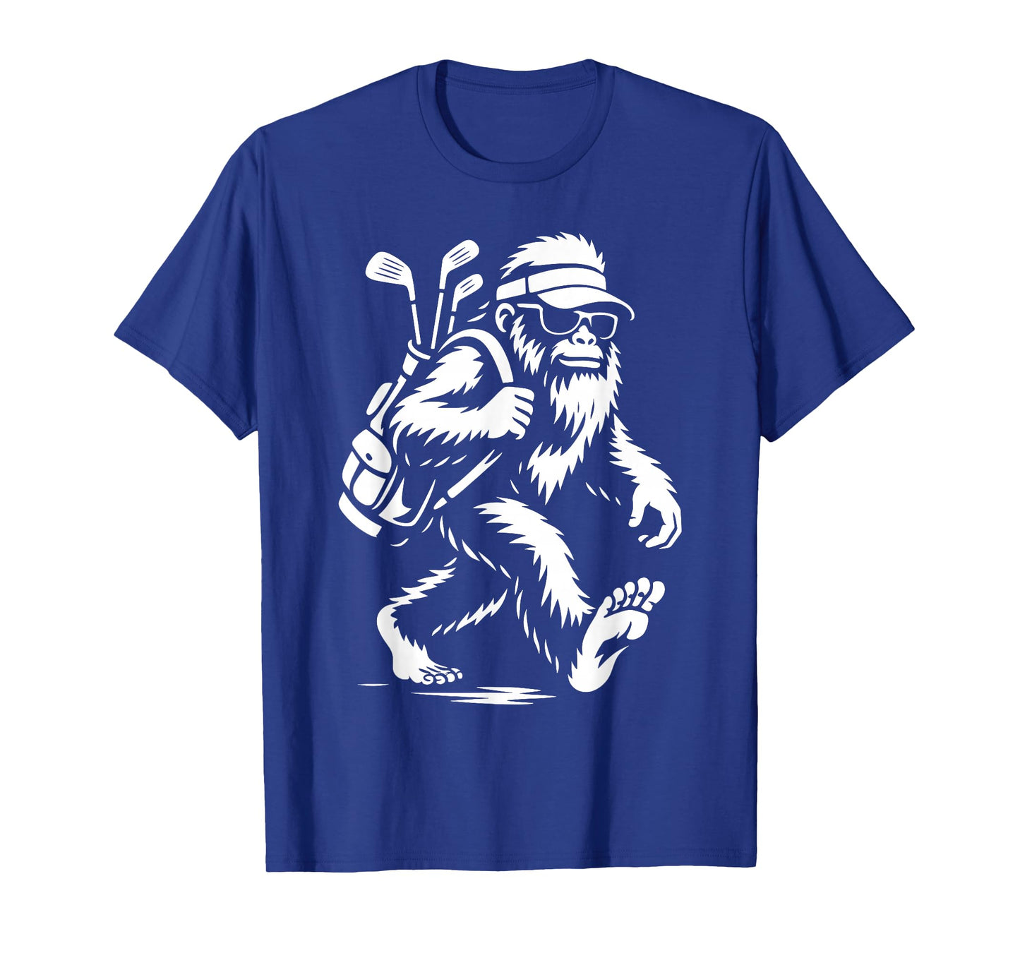 Funny Golf Novelty Men Women Kids Sasquatch Bigfoot Golfing T-Shirt