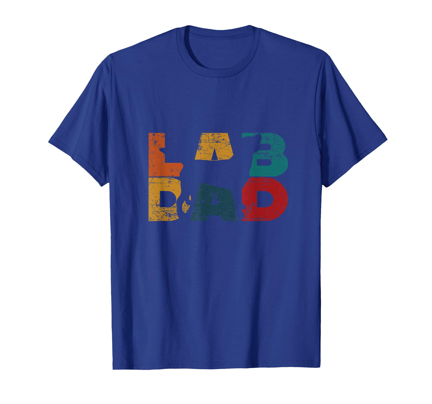Retro Lab Lover Labrador Black Lab Dad T-Shirt