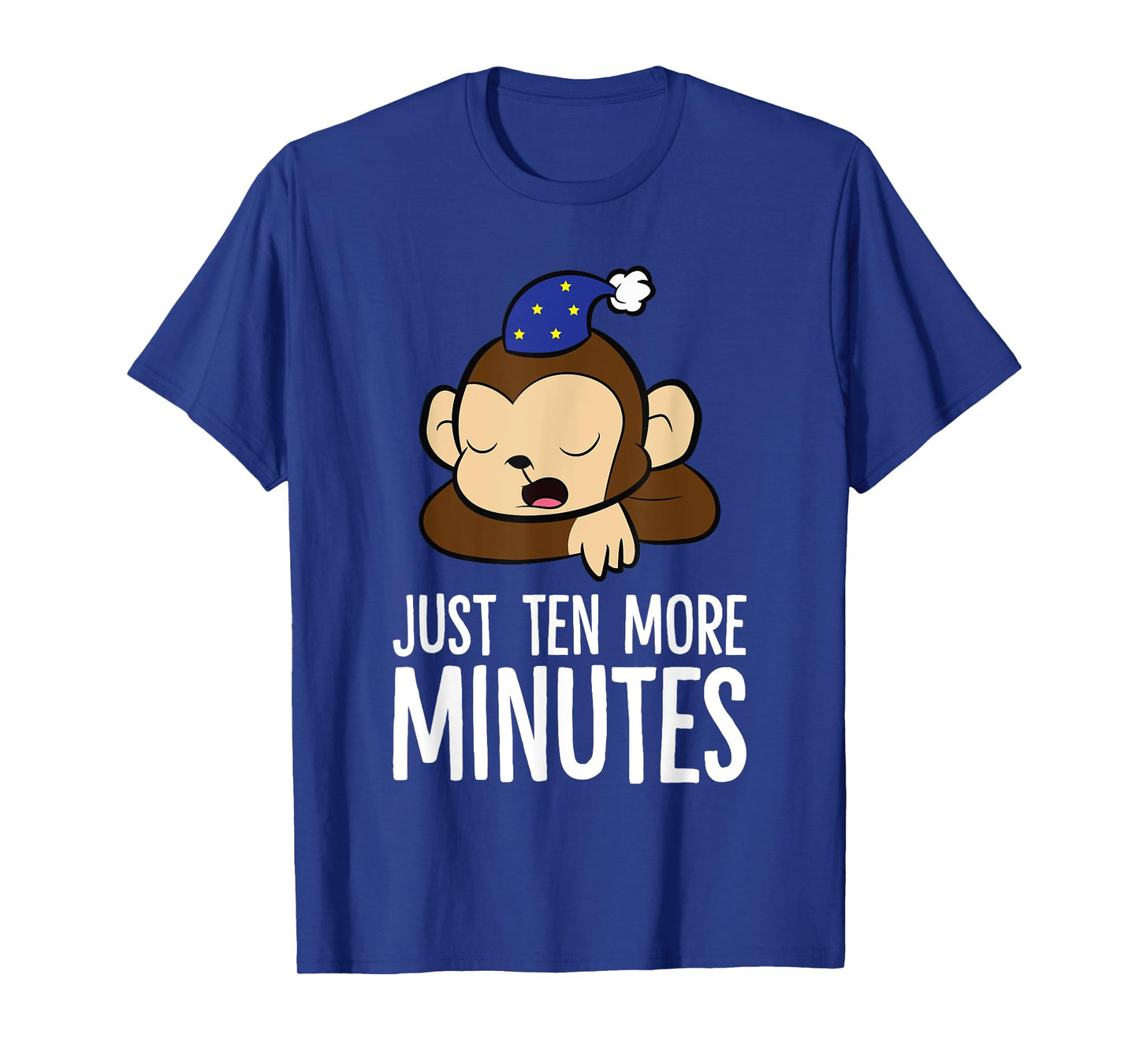 Monkey Sleeping Lazy Tired Just Ten More Minutes Monkey T-Shirt