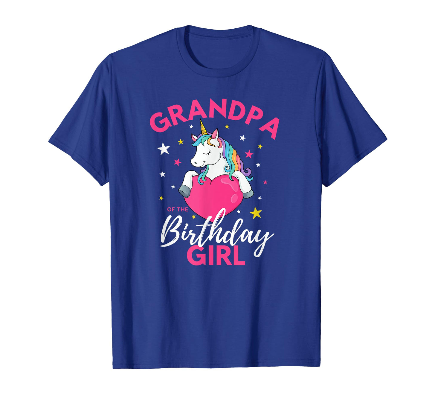 Grandpa Of The Birthday Girl Unicorn T-Shirt