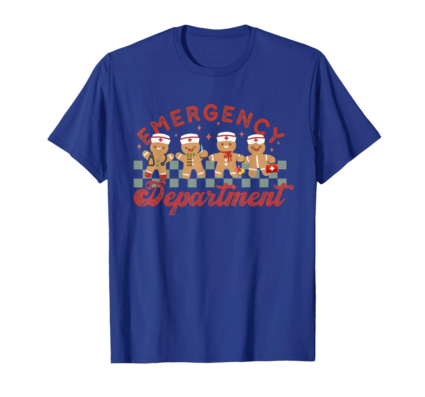Emergency Department Shirt ER Crew Team Nurse Christmas Emergency Department ER Crew Gingerbread Nurse T-Shirt