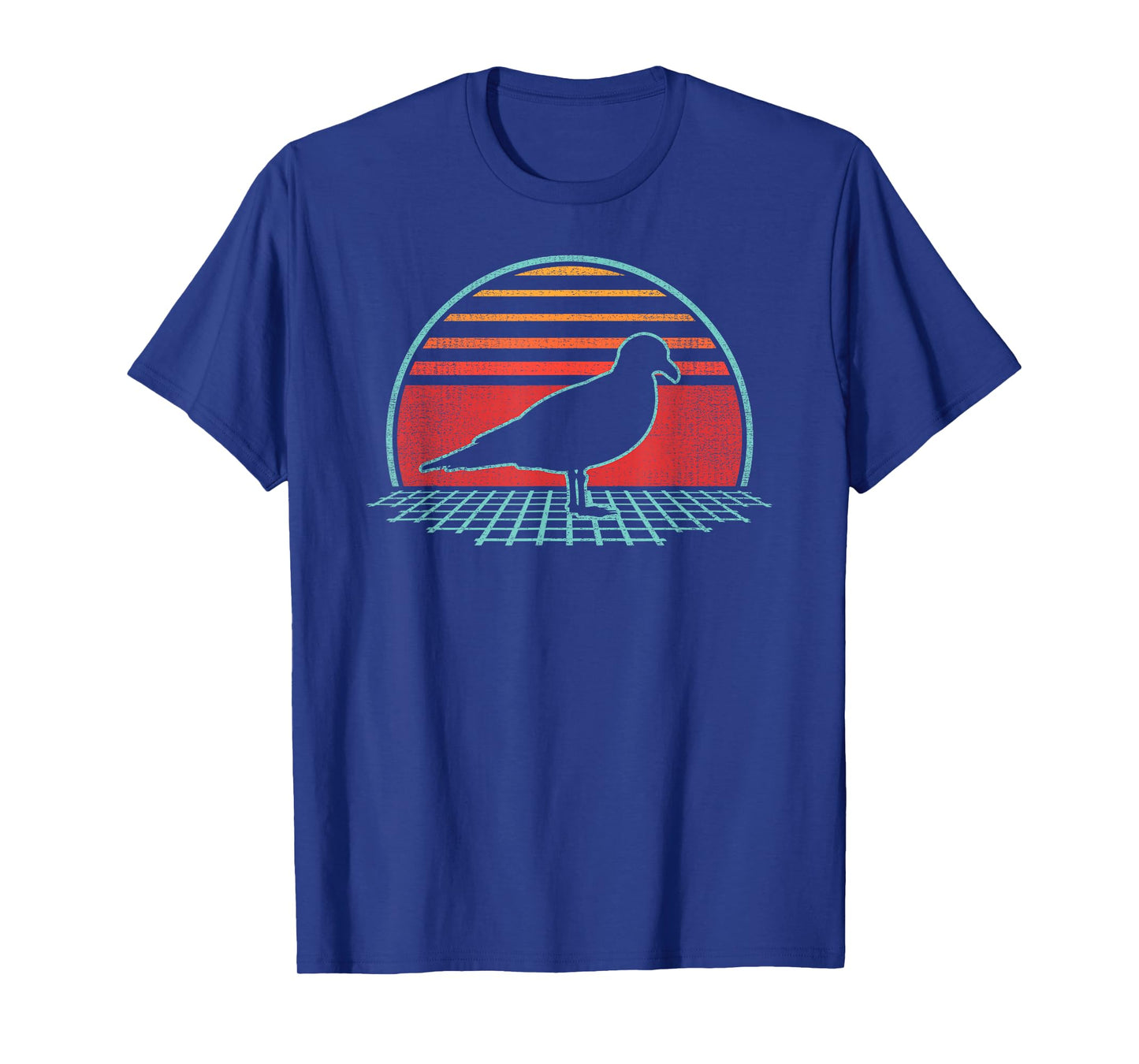 Seagull Bird Retro Vintage 80s Style Birding Gift T-Shirt