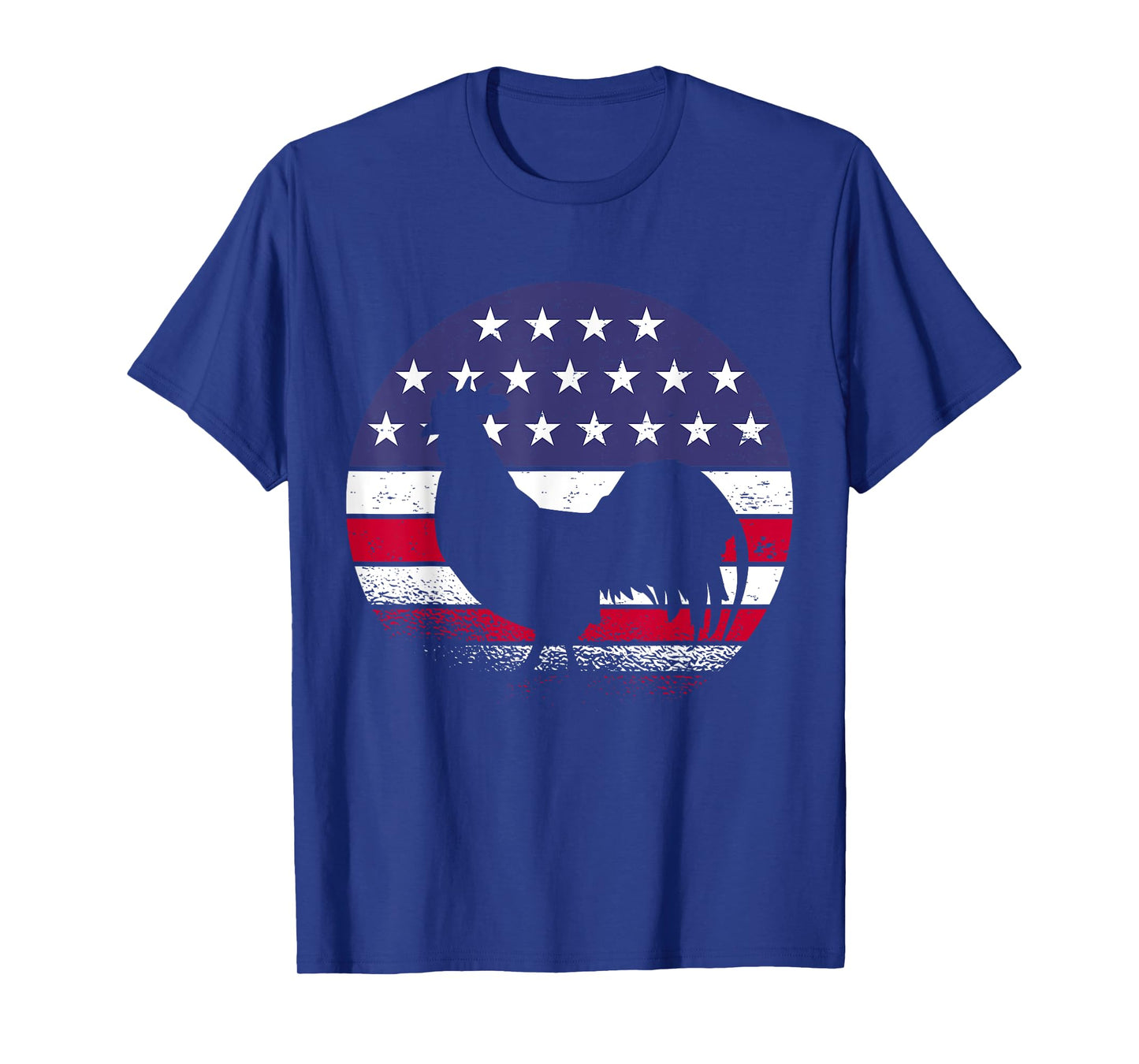 Chickens American Flag USA Rooster Women Men T-Shirt