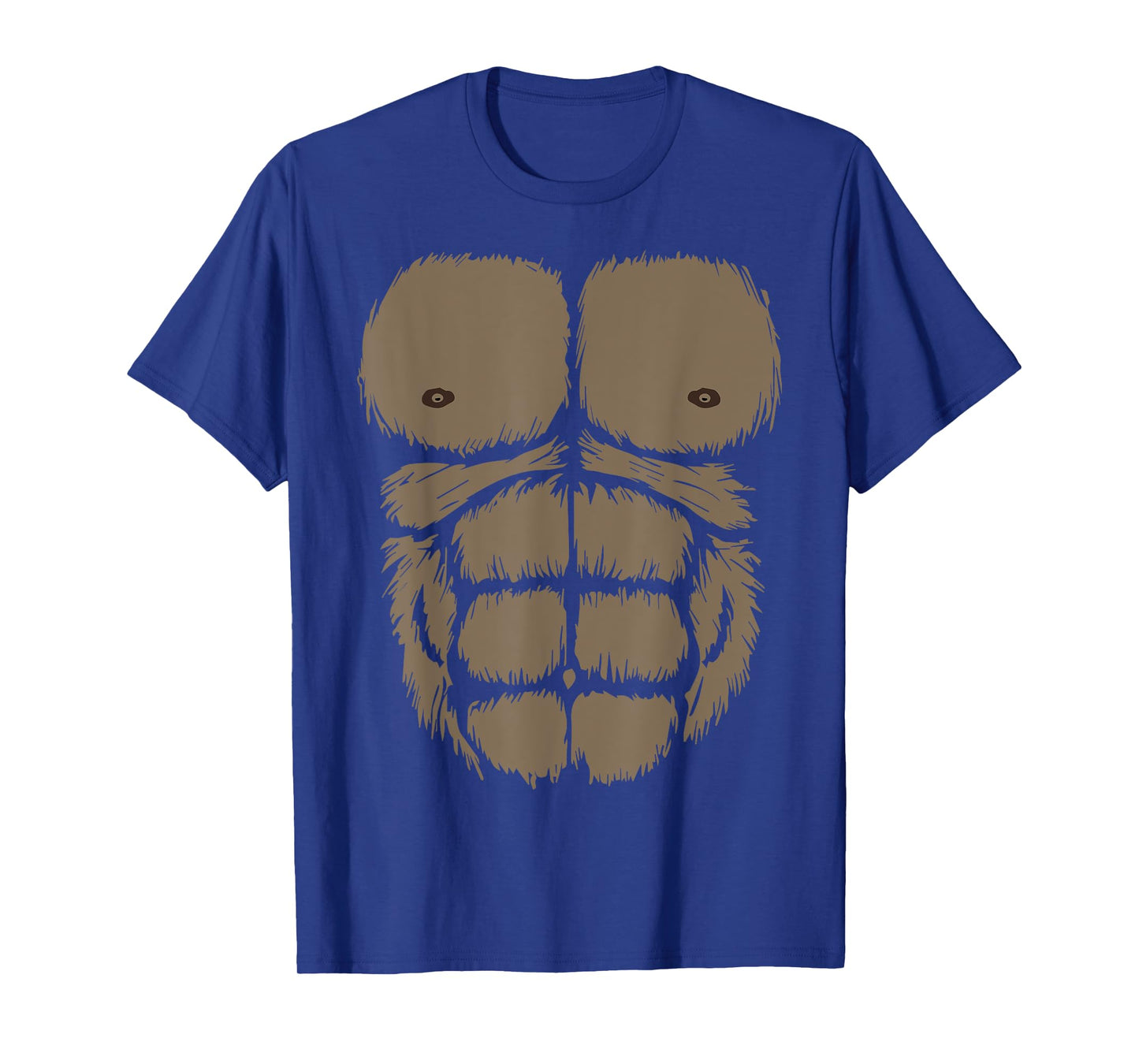 Gorilla Chest Belly Boy Men Monkey Costume Kids Fancy Dress T-Shirt