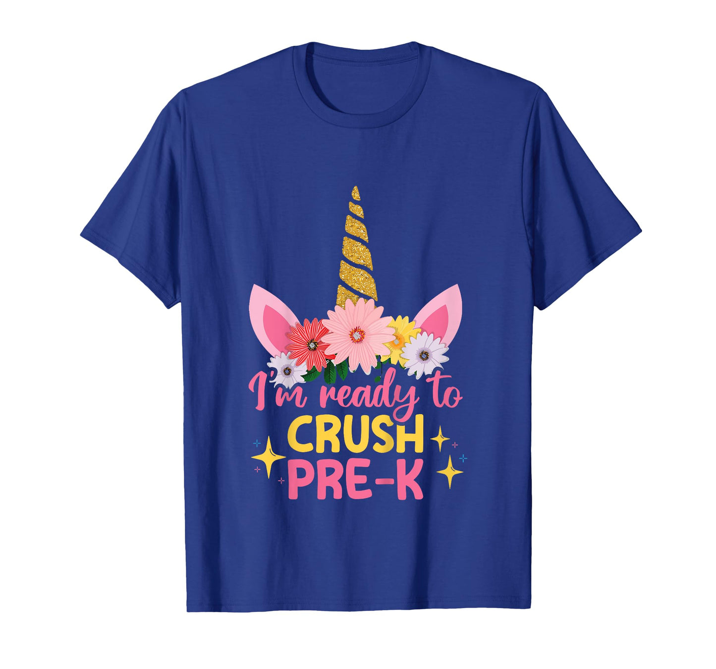 Kids Back To School First Day Of Pre-K Ready To Crush Pre-K Girls T-Shirt