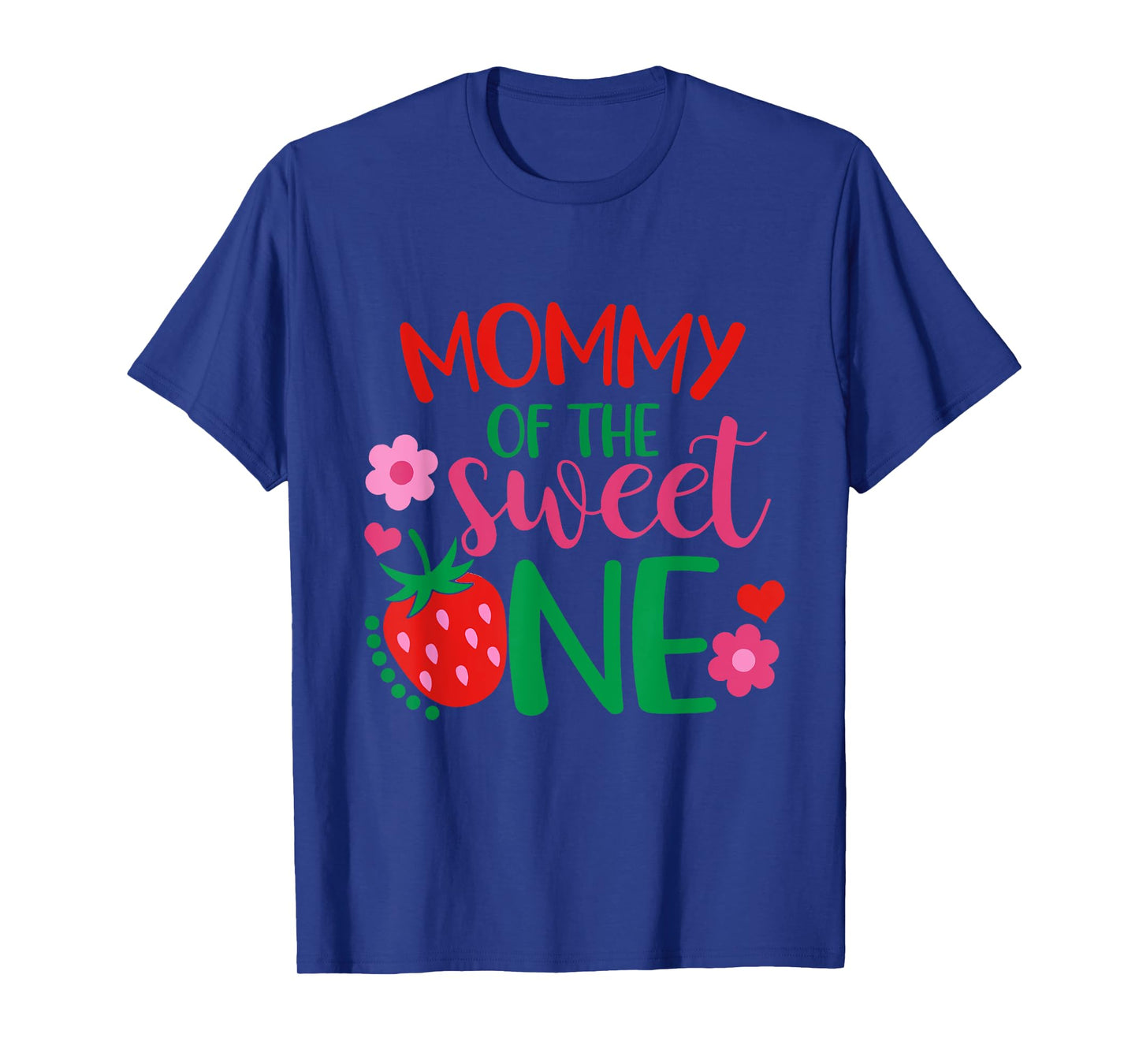 Mama Of The Berry Sweet One Strawberry First Birthday T-Shirt