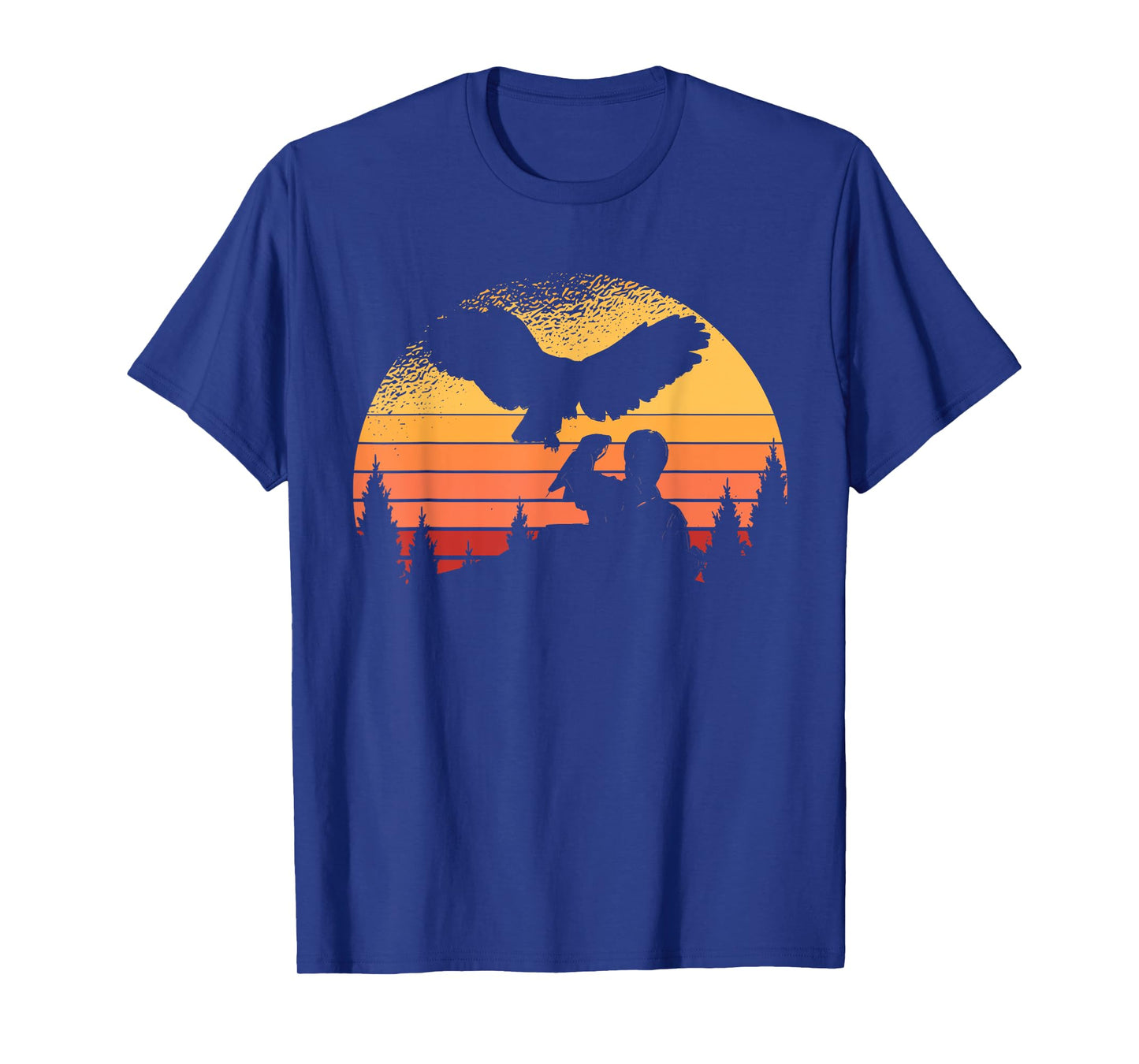 Funny Falconer Peregrine Falcon Flying Vintage Bird Falconry T-Shirt