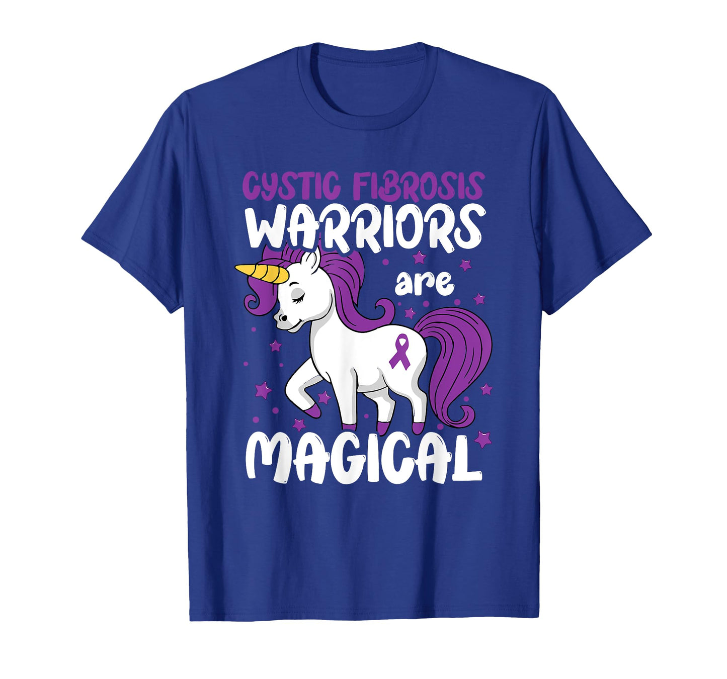Cystic Fibrosis Warrior Purple Cystic Fibrosis Awareness T-Shirt