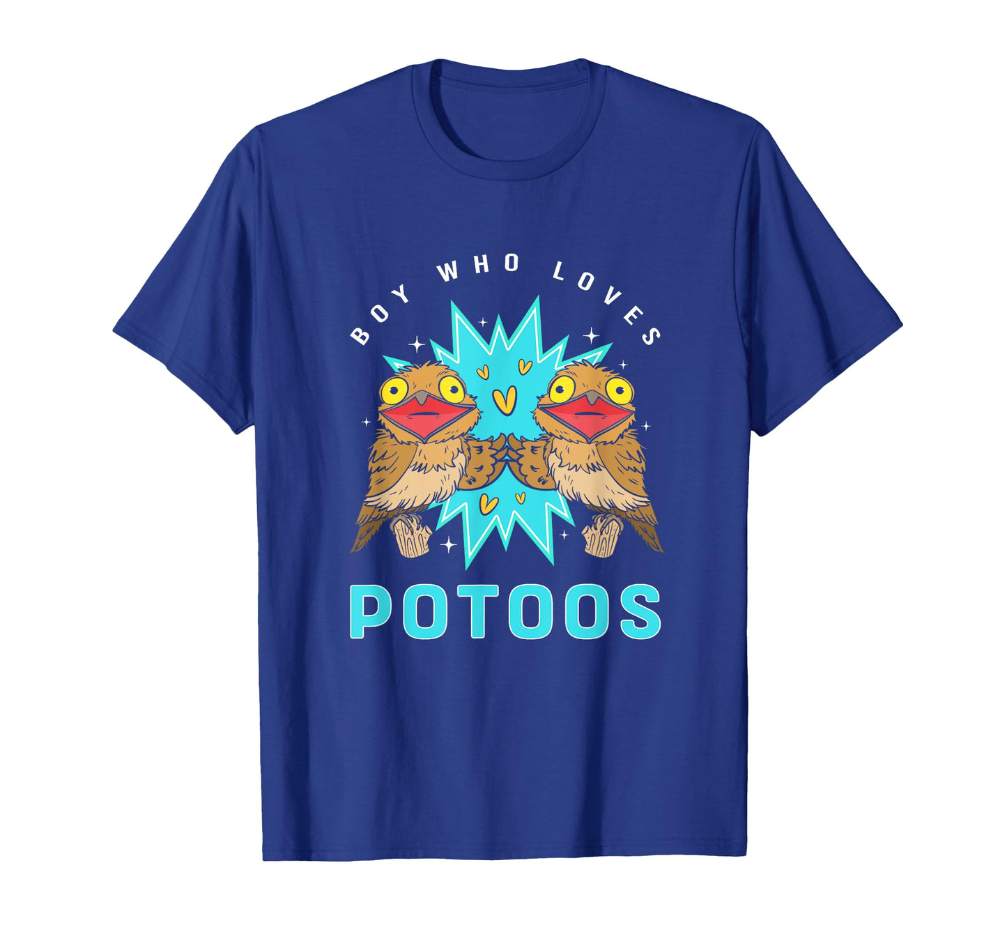 Funny Potoo Bird Lover Boy Who Loves Potoos T-Shirt