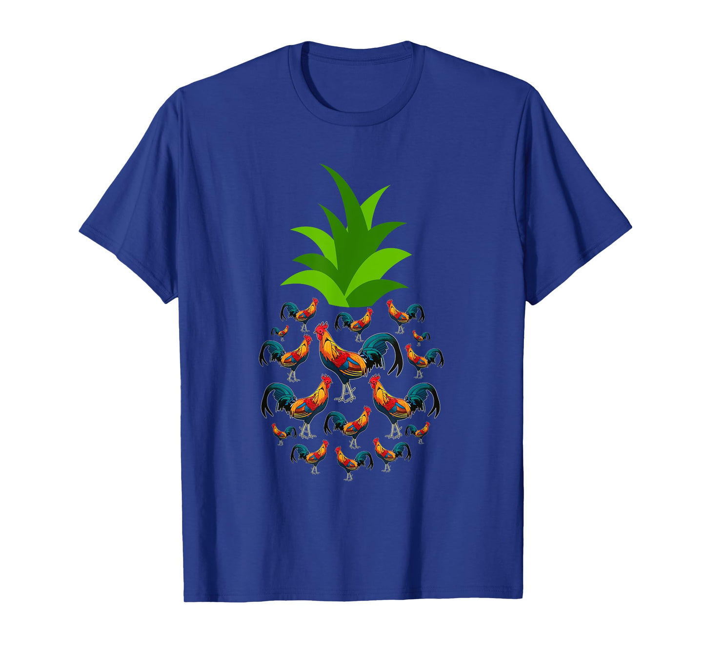 Hawaiian Pineapple Chickens Tropical Kauai Hawaii Chicken T-Shirt