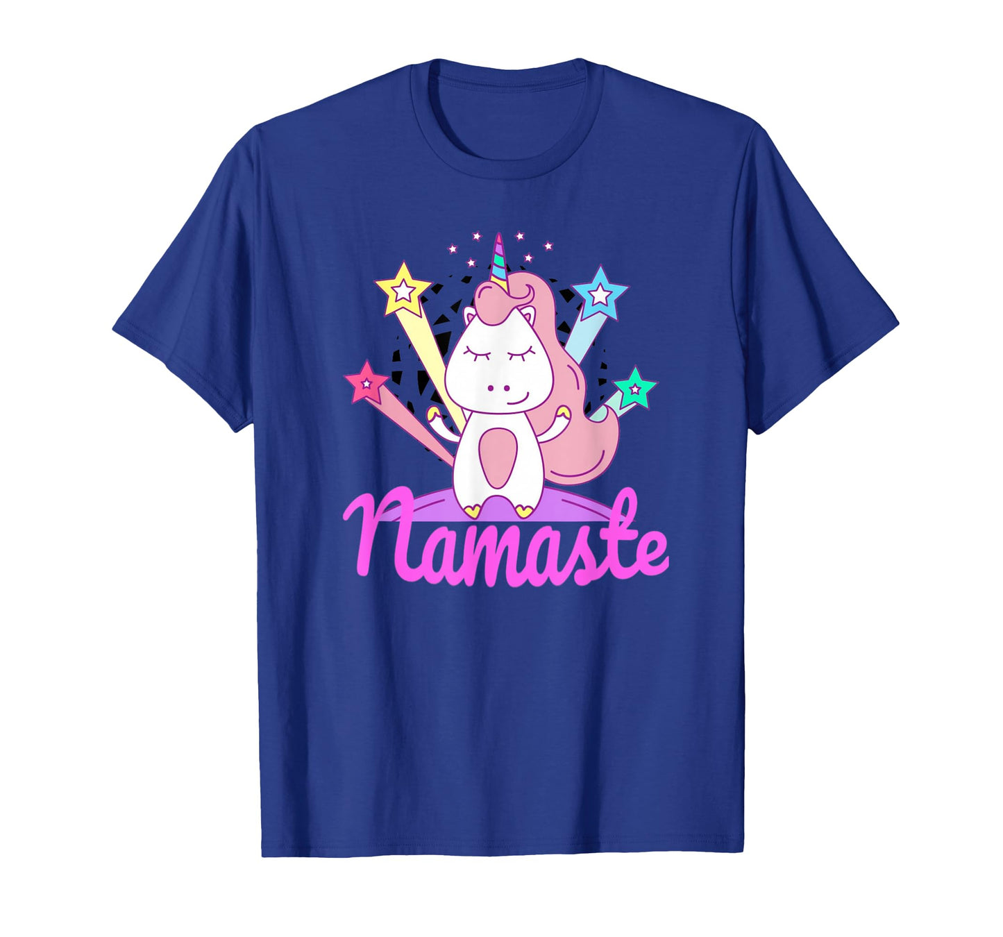 Namaste Unicorn Tee for Kids - Girls Yoga T-shirt T-Shirt