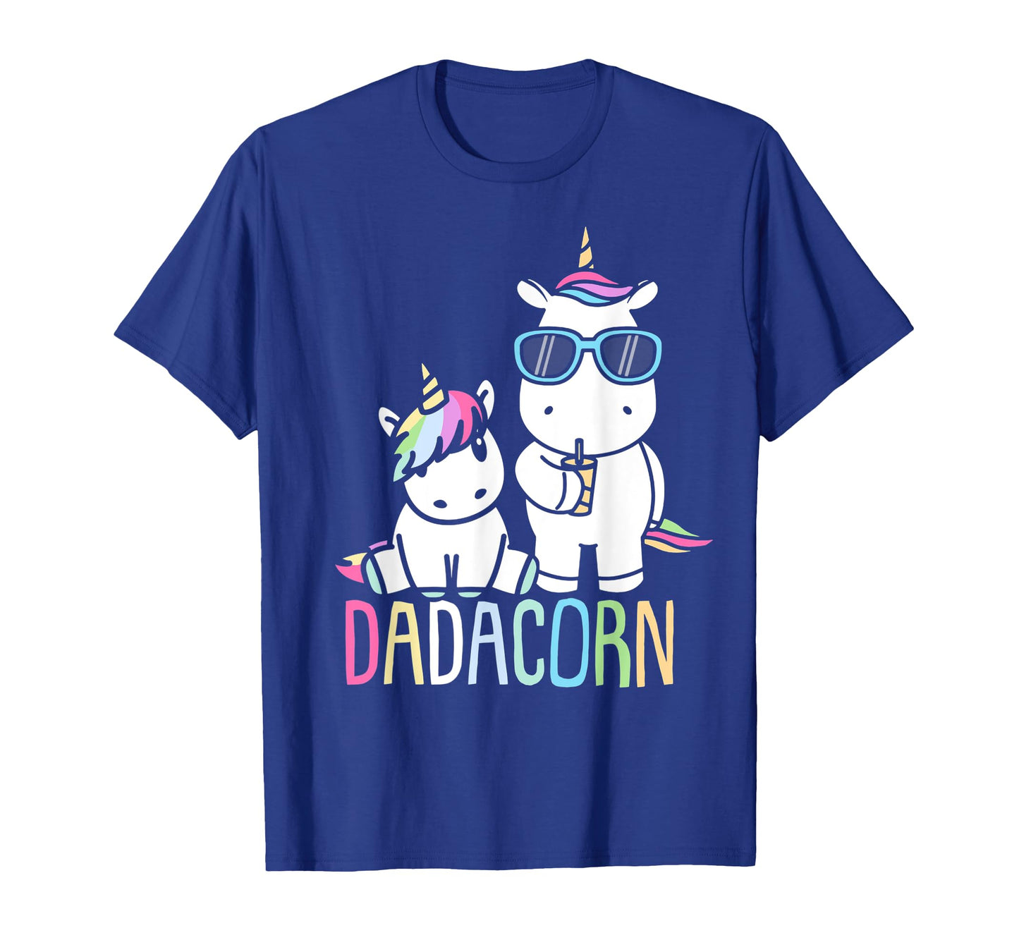 Funny Father's Day Dadacorn Shirt Unicorn Dad Baby T-Shirt