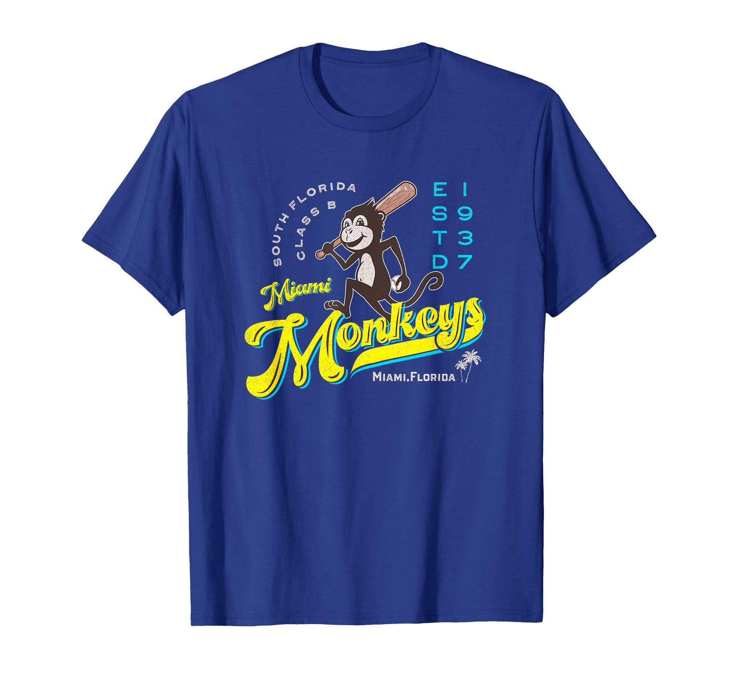 Miami Monkeys Baseball Retro Minor League Baseball Team T-Shirt