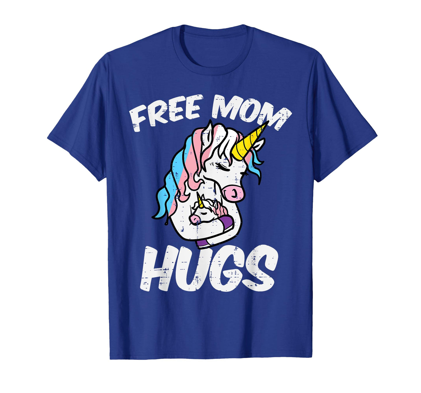 Mom Hugs Unicorn Transgender Trans Pride Flag Transsexual T-Shirt