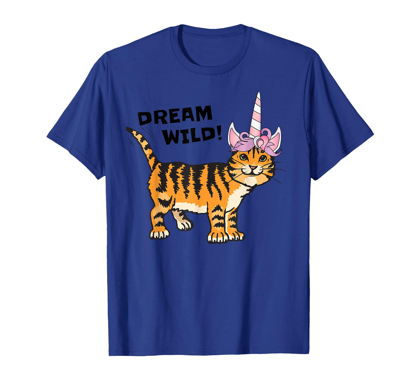 Dream Wild Cat Unicorn Tiger Lover T-Shirt, Caticorn Men Women Girls Kids T-Shirt