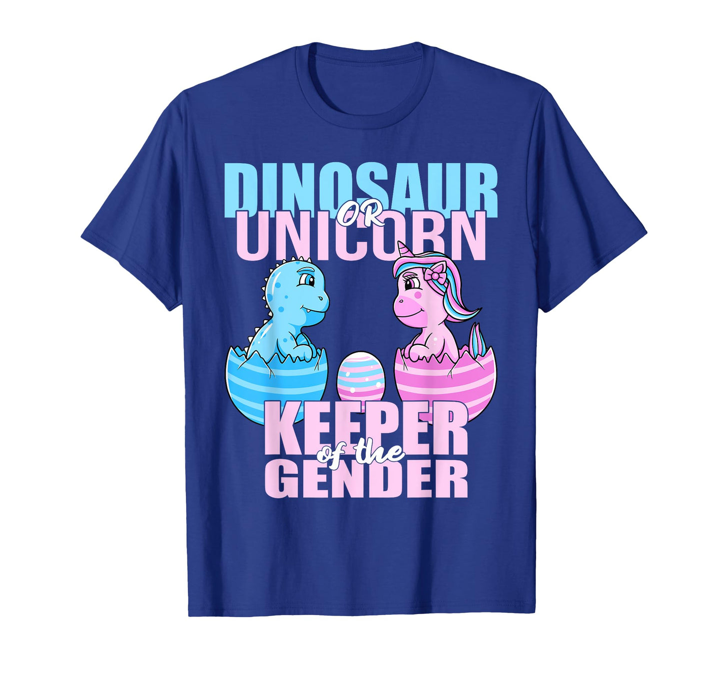 Dinosaur Or Unicorn Keeper of the Gender Reveal Party Women T-Shirt