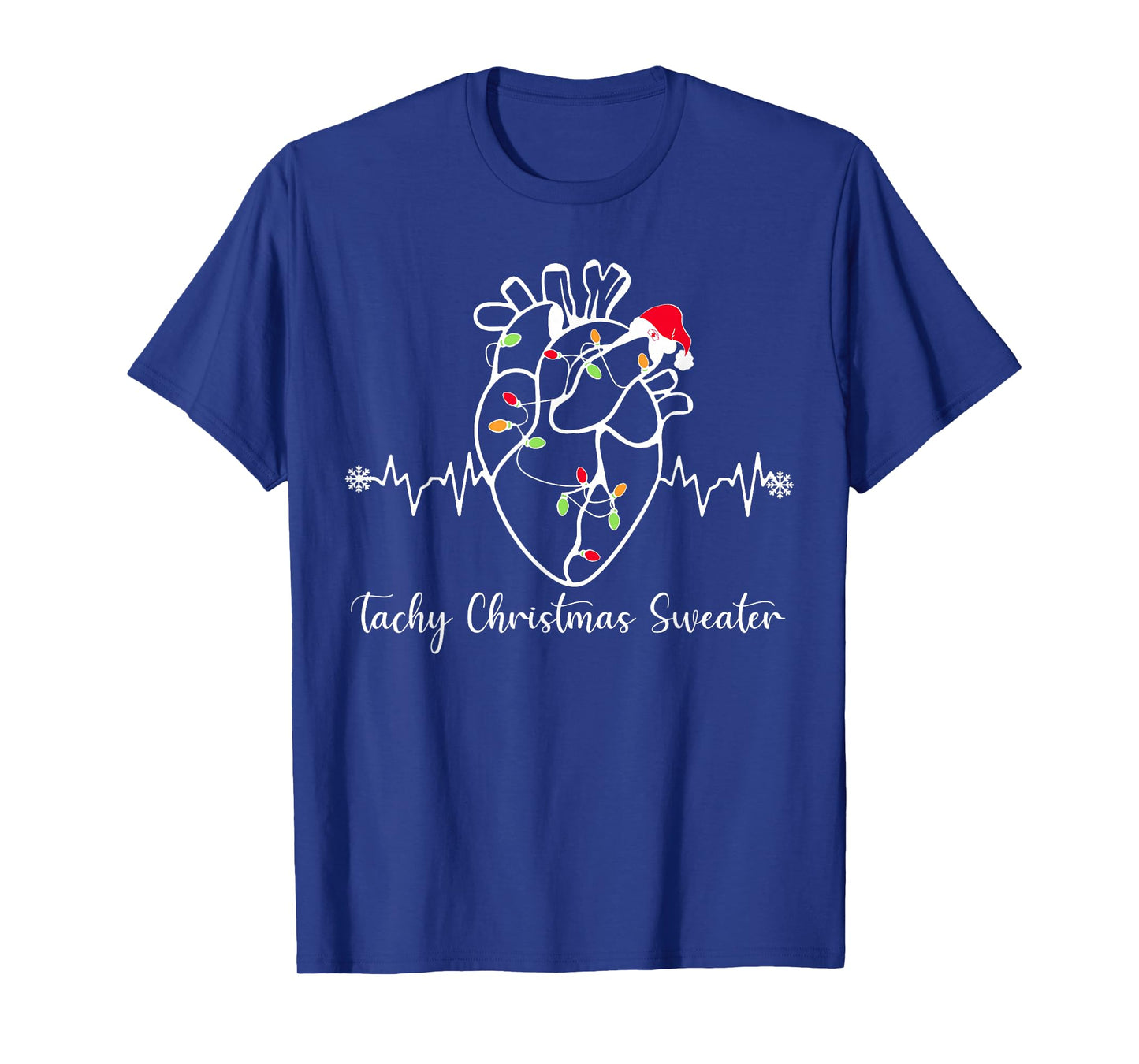 Tachy Christmas Sweater Anatomy Heart Cardiac Nurse Xmas T-Shirt
