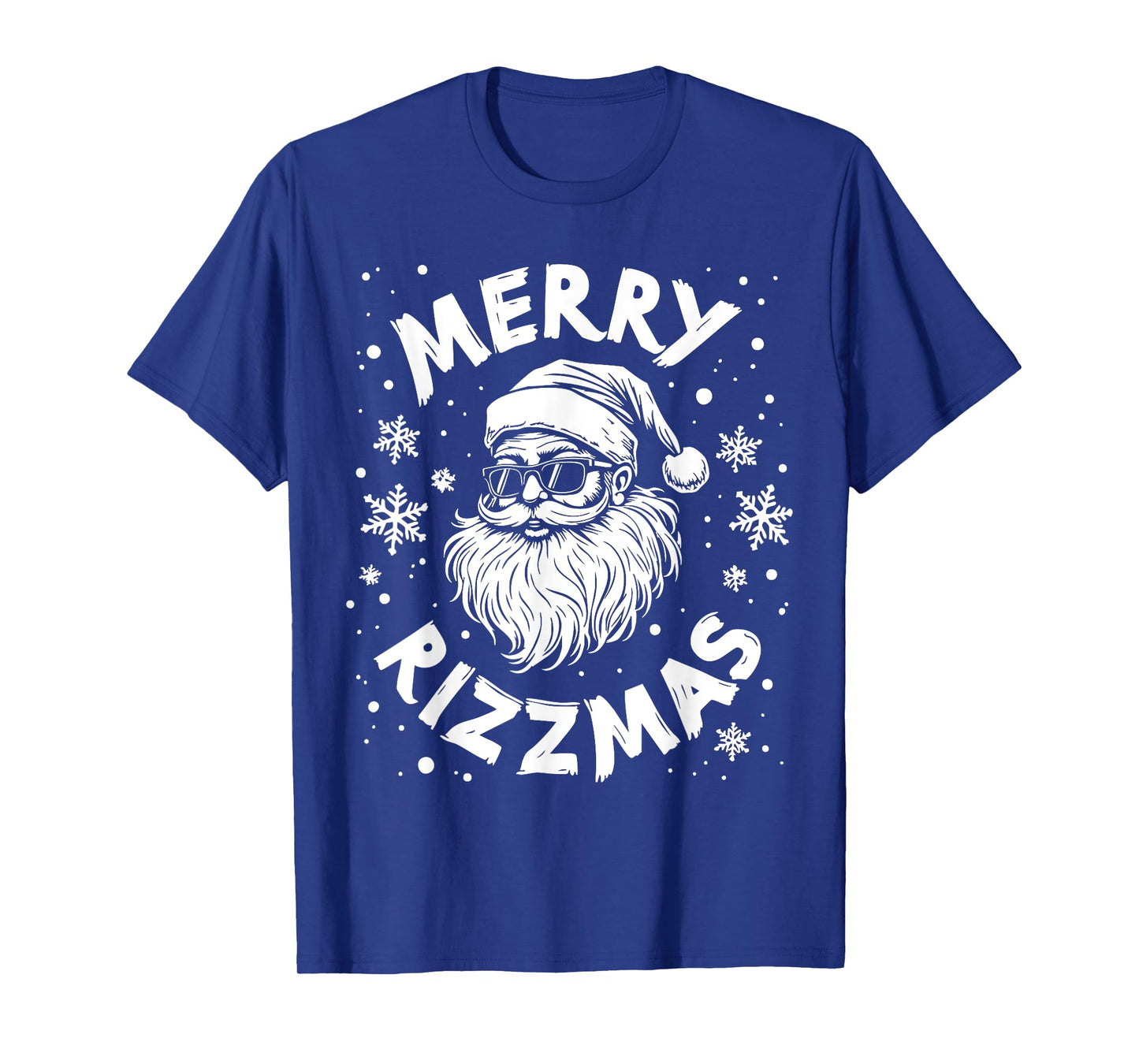 Merry Rizzmas Kids Teens School Funny Christmas Santa Claus T-Shirt