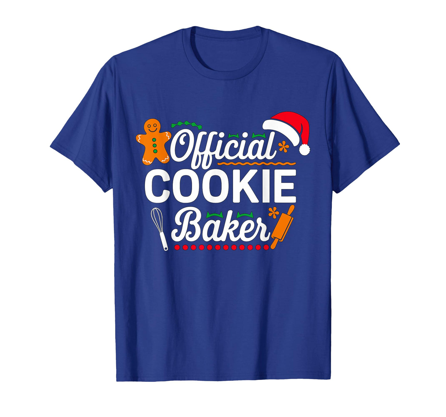 Official Cookie Baker Christmas Costume Mom Xmas T-Shirt