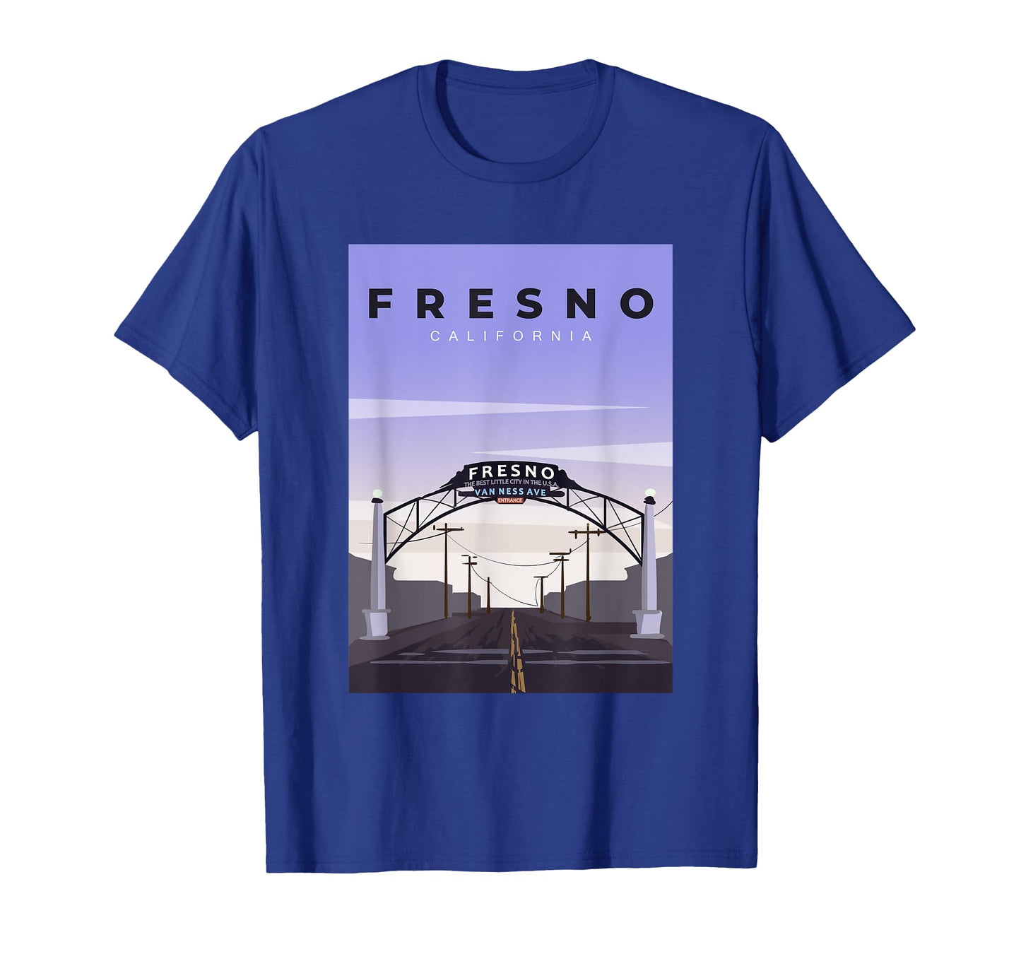 Fresno Welcome Arch Fresno California Souvenir T-Shirt