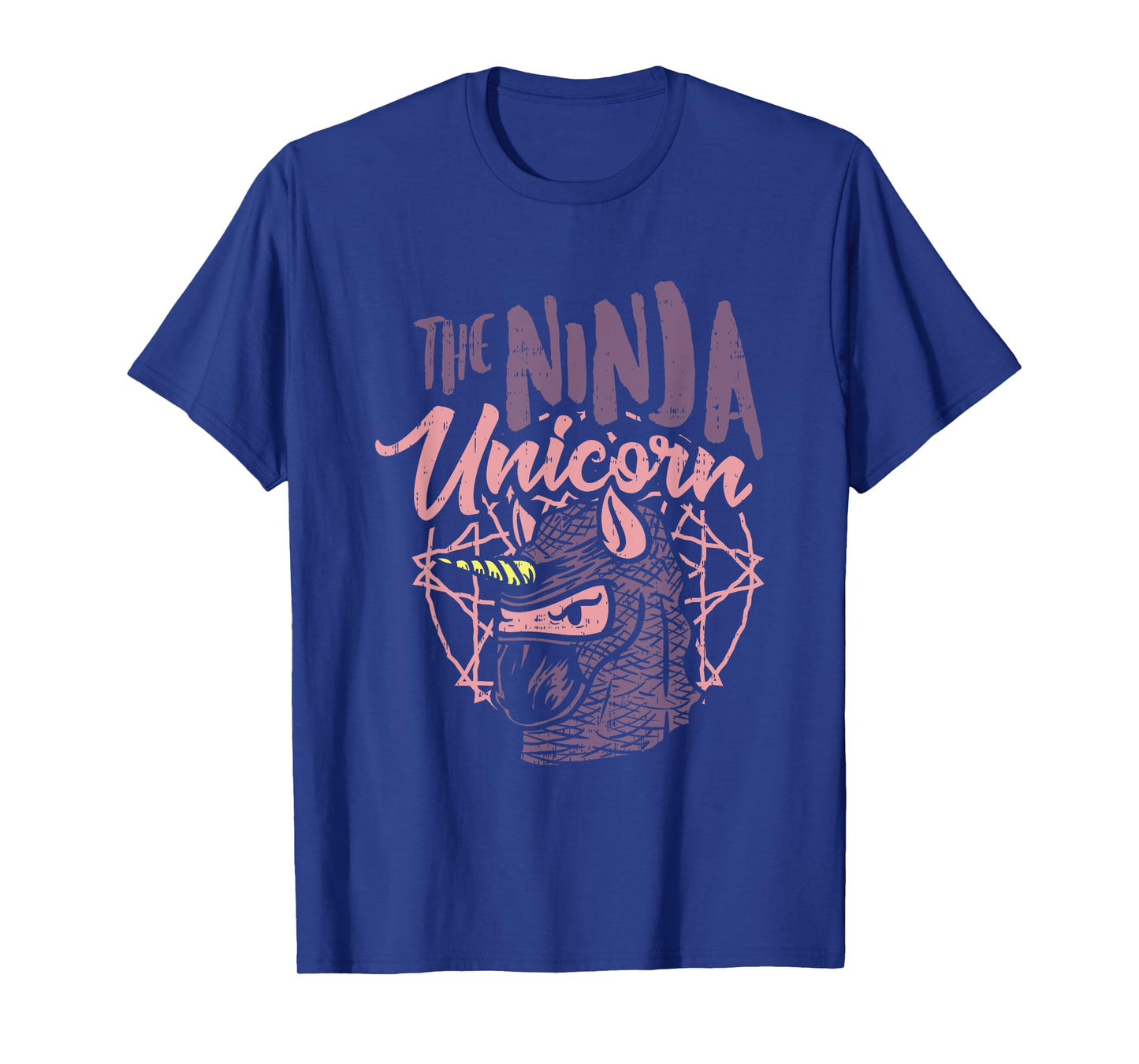 The Ninja Unicorn - Fantasy Assassin with stabbing Horn T-Shirt