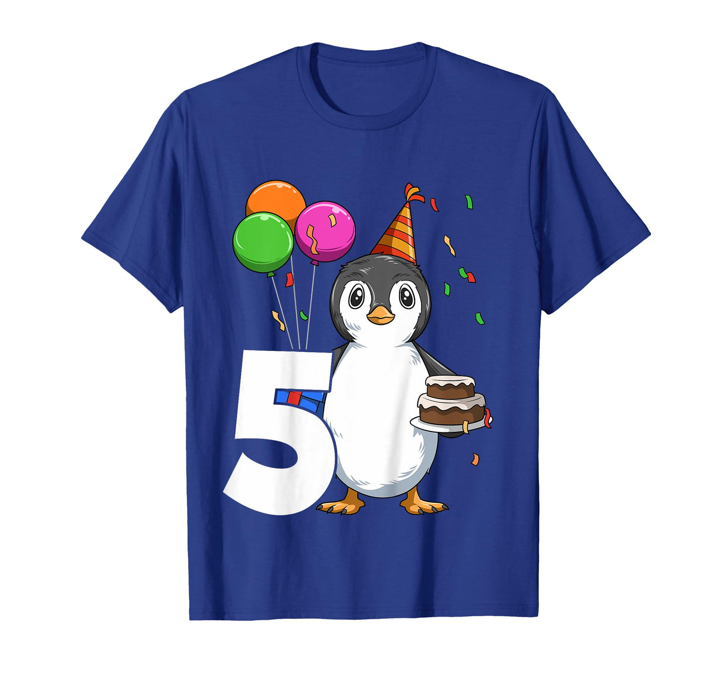 Penguin Birthday 5 Penguin 5th Birthday Outfit Penguin Party T-Shirt