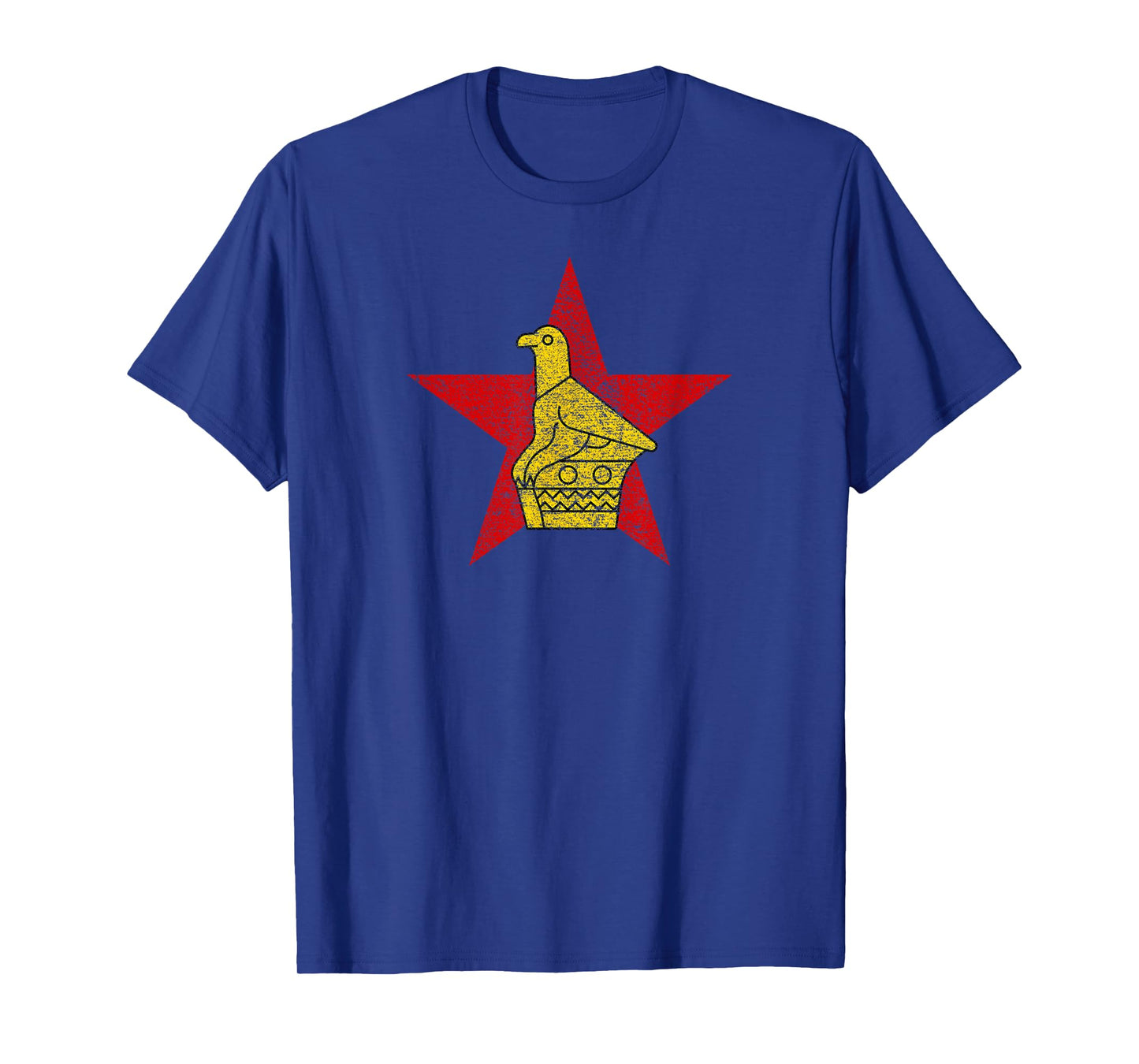 ZIMBABWE FLAG COAT OF ARMS ZIMBABWE BIRD AND STAR T-Shirt