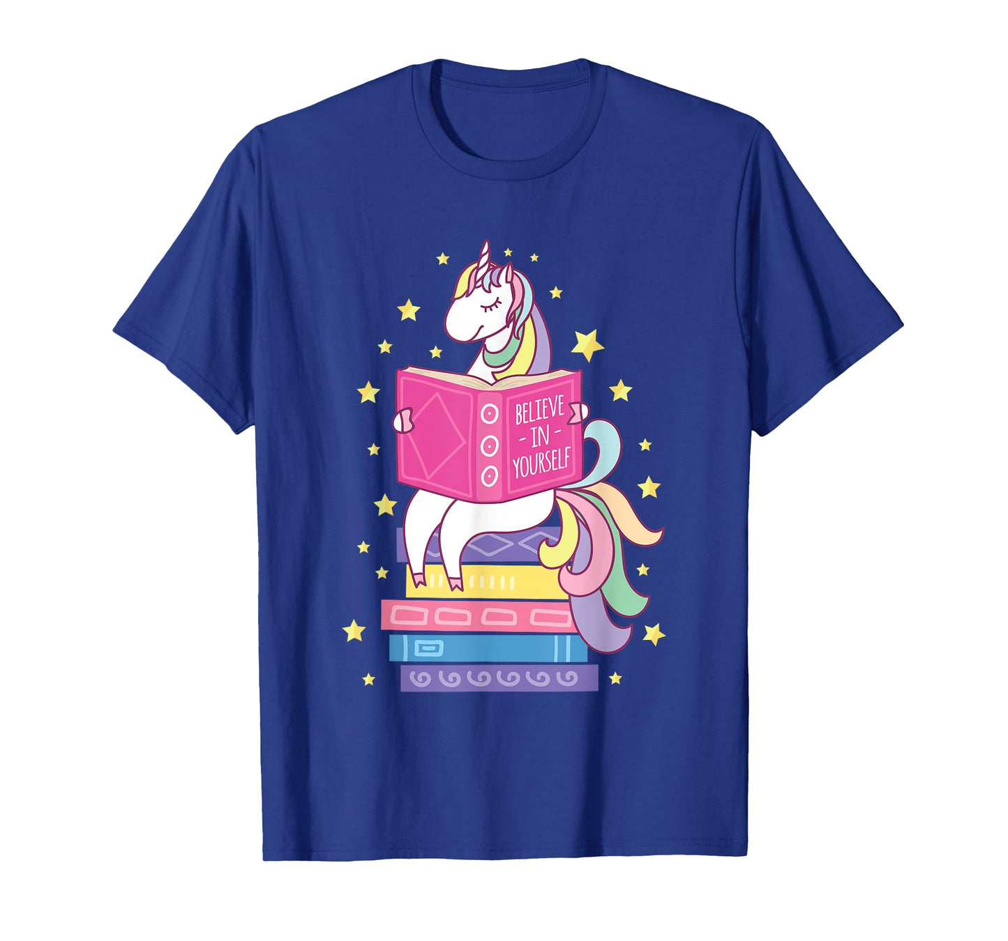 Reading Library Unicorn Read Books Lover Reader Gift T-Shirt