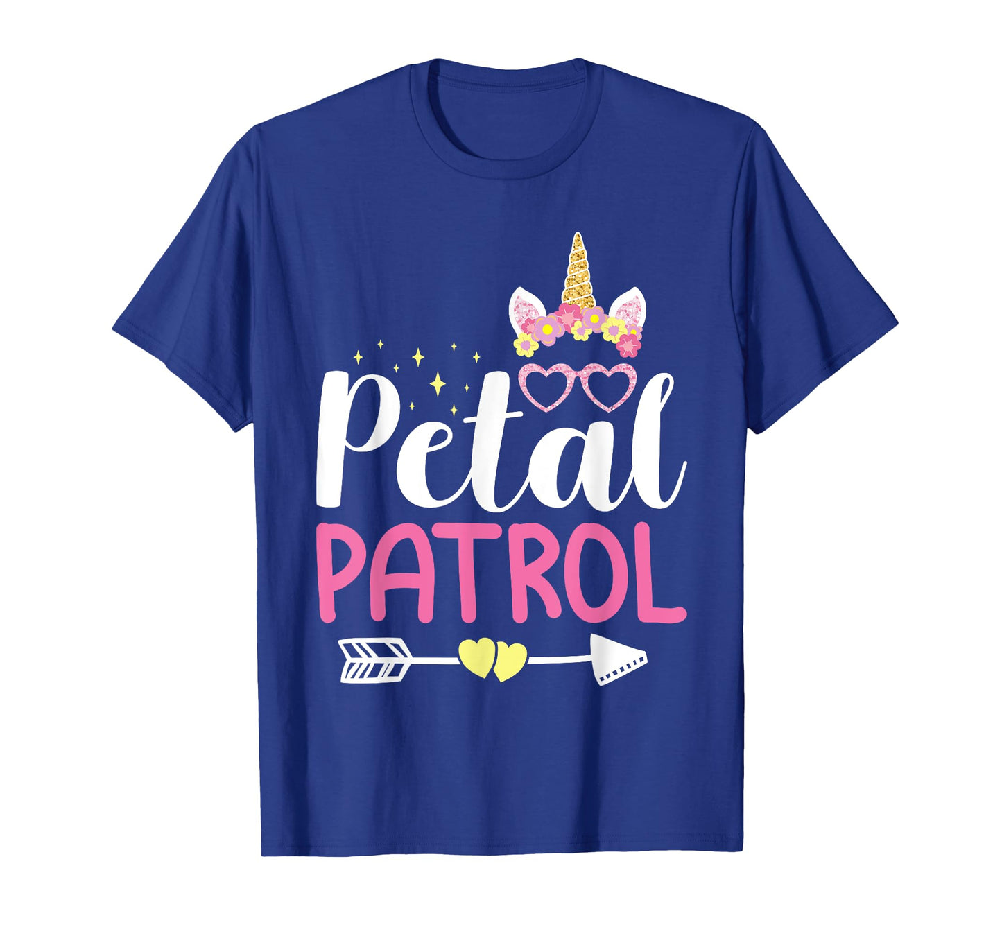 Petal Patrol Cute Girl Flowers Unicorn Wedding Bridal T-Shirt