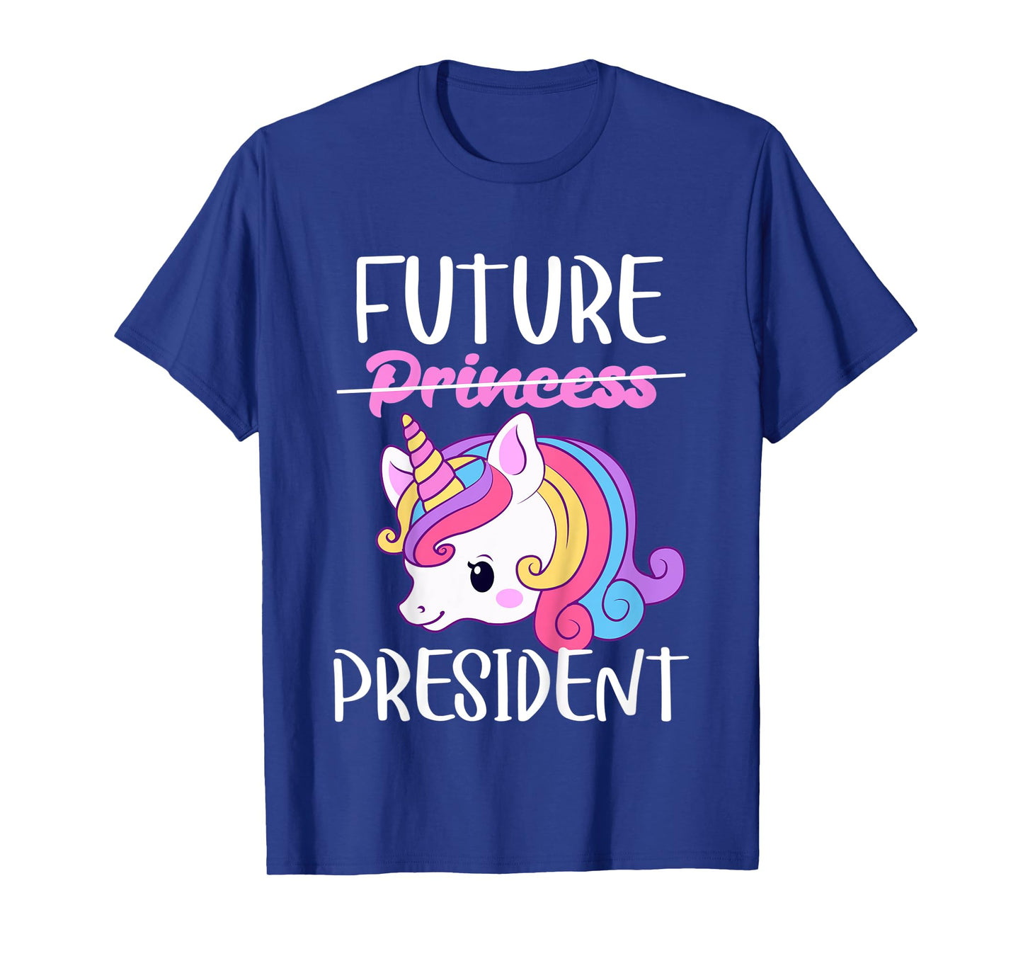 Kids Future President Girls Feminist Unicorn T-Shirt