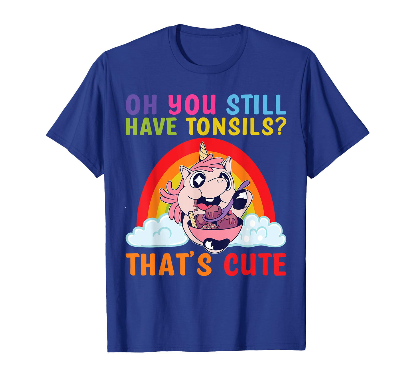 Tonsil Removal Surgery Recovery Tonsillectomy Unicorn T-Shirt