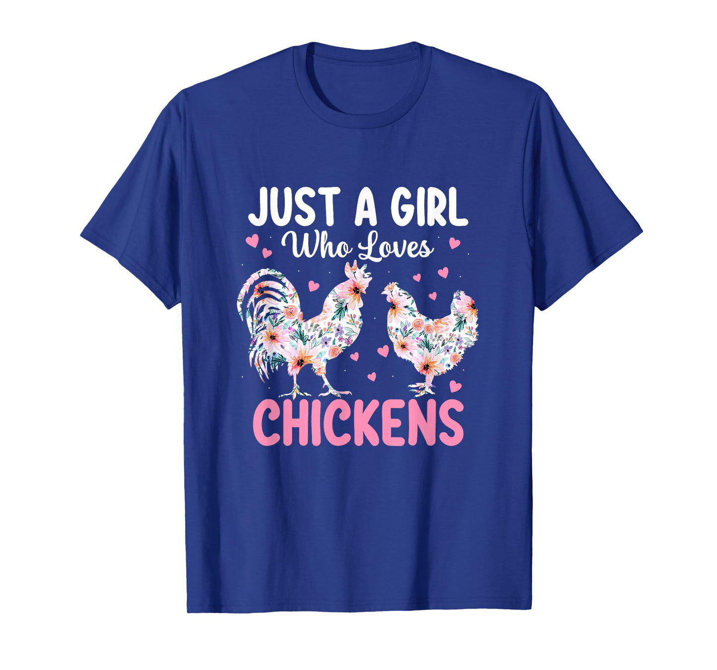 Just a Girl Who Loves Chickens Cute Chicken Lover Farm T-Shirt