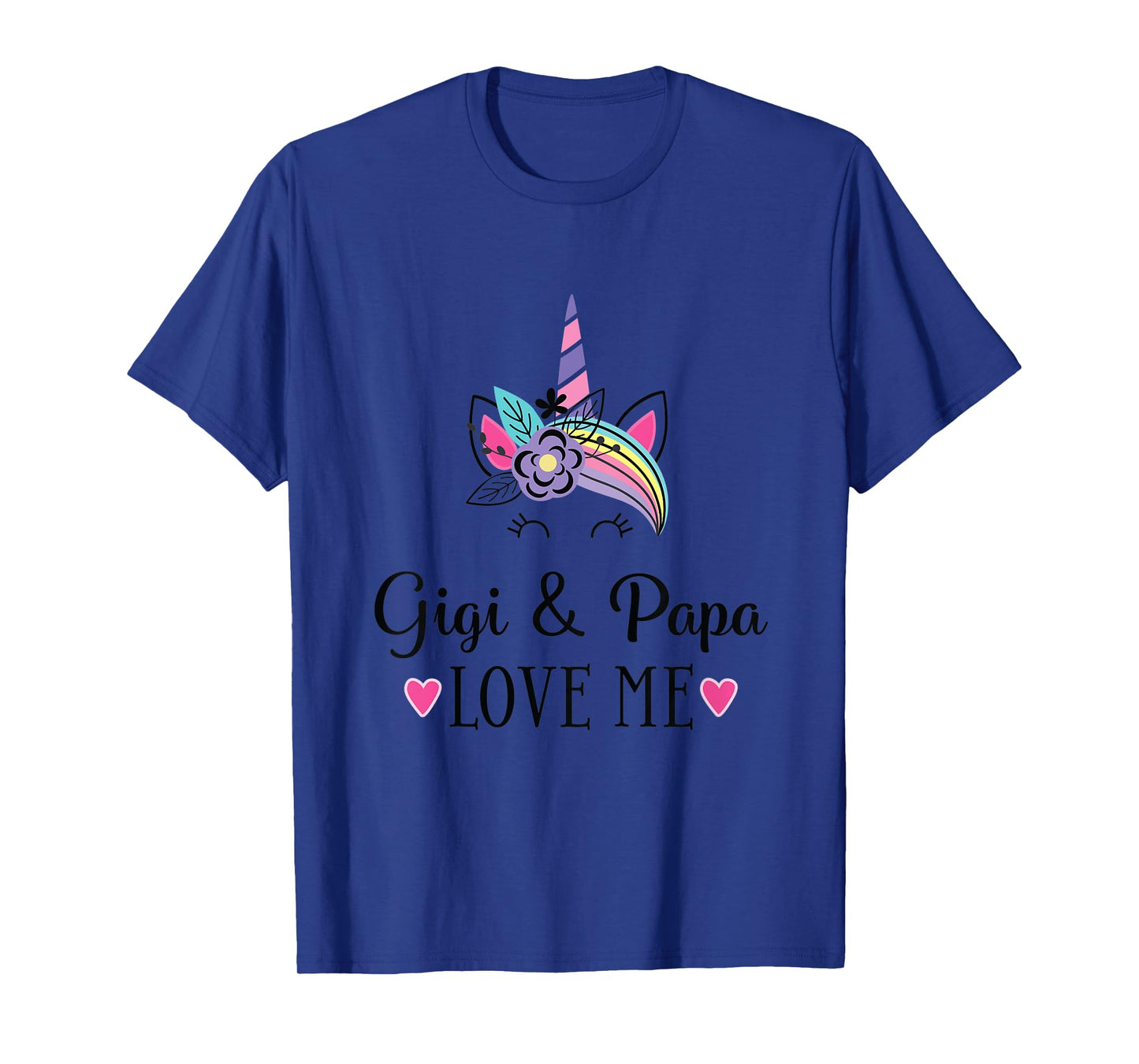 Kids Gigi and Papa Love Me Unicorn T-Shirt