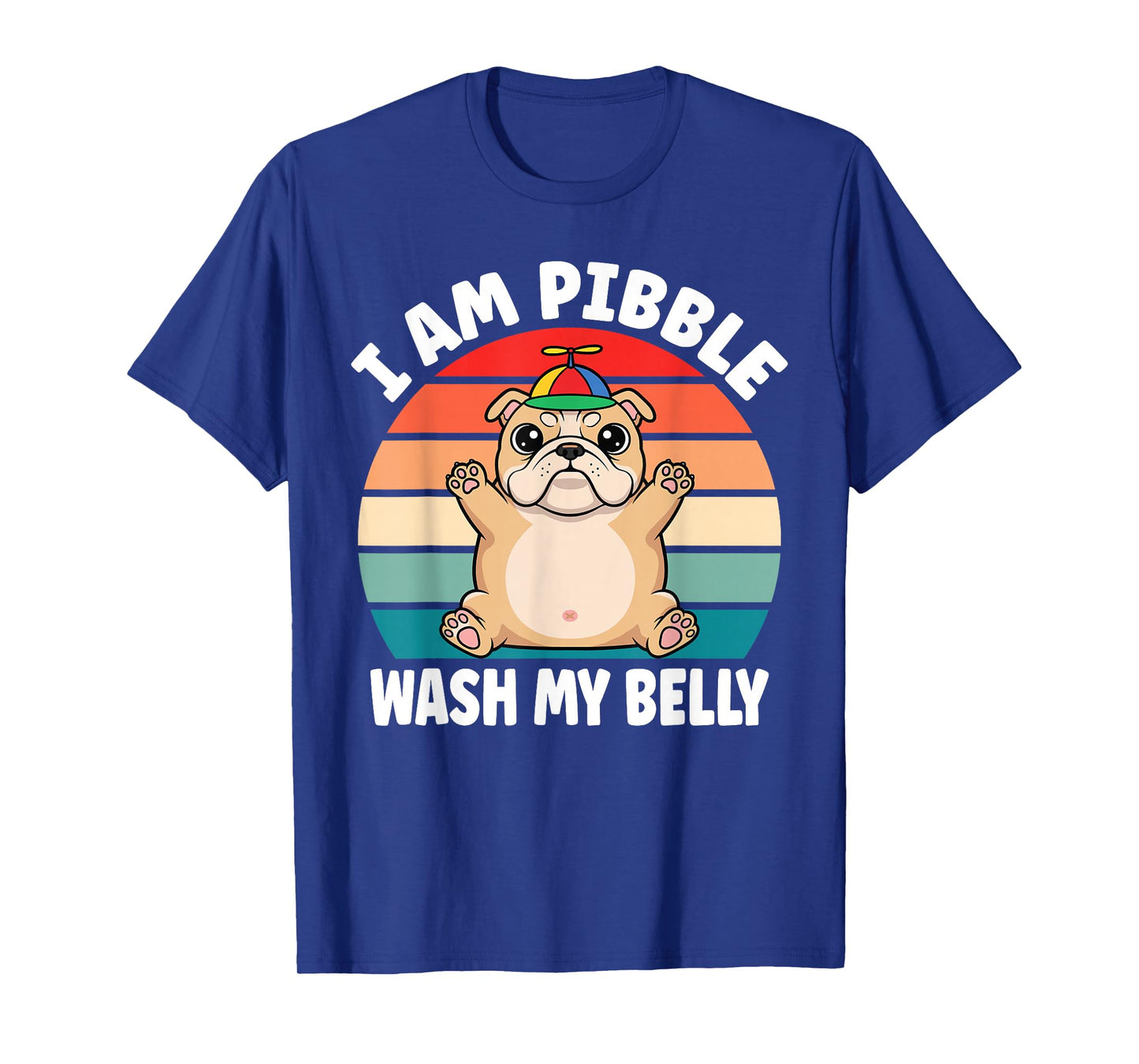 I am Pibble Wash My Belly Funny Bulldog Meme Kids T-Shirt