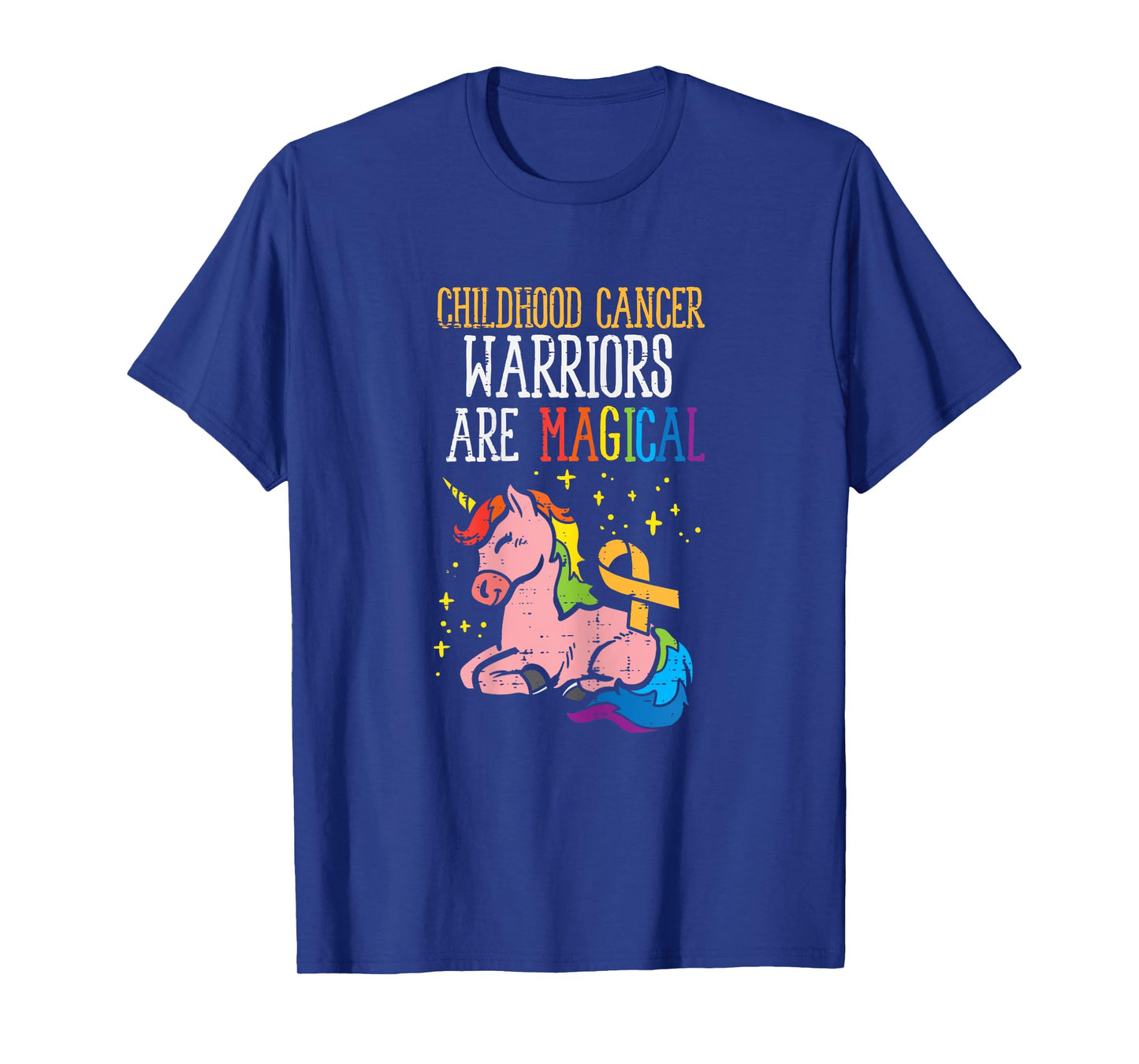 Unicorn Childhood Cancer Warriors Are Magical Awareness T-Shirt