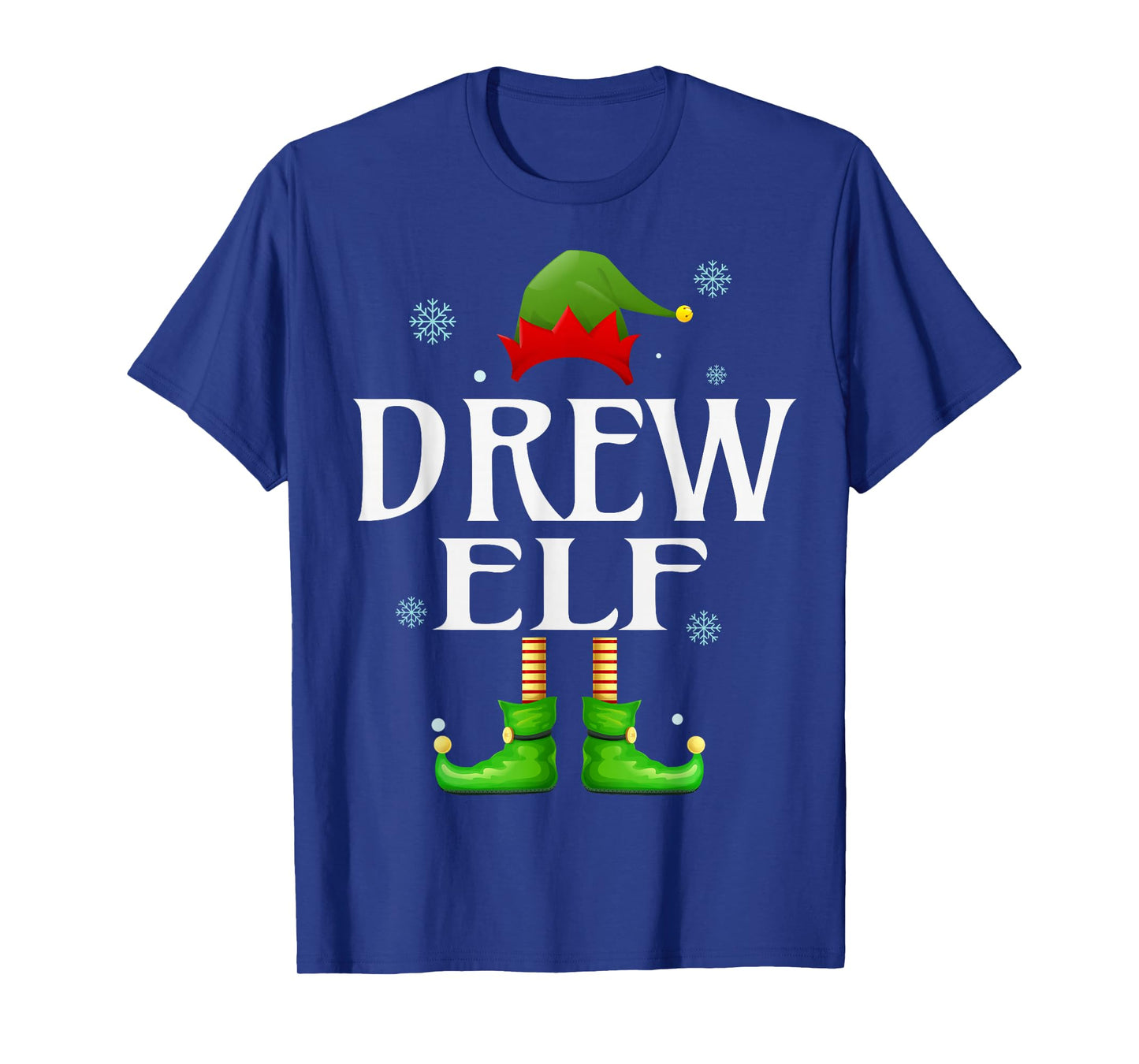 Drew Elf Xmas Funny Men's Family Matching Christmas Drew T-Shirt