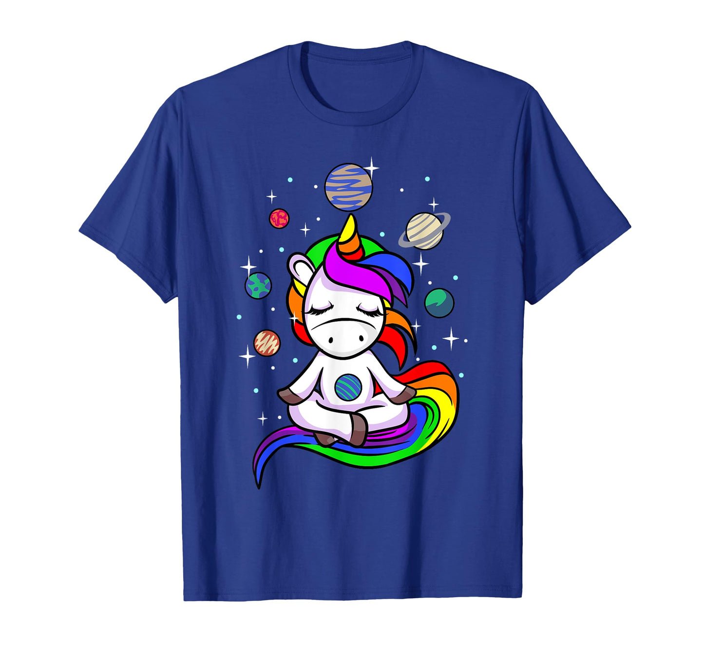 Meditating Unicorn | Buddhist Yoga Meditation Galaxy Space T-Shirt
