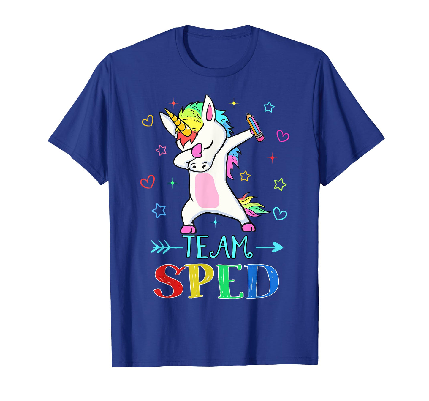 Team Sped Dabbing Unicorn Funny Back To School Gift T-Shirt