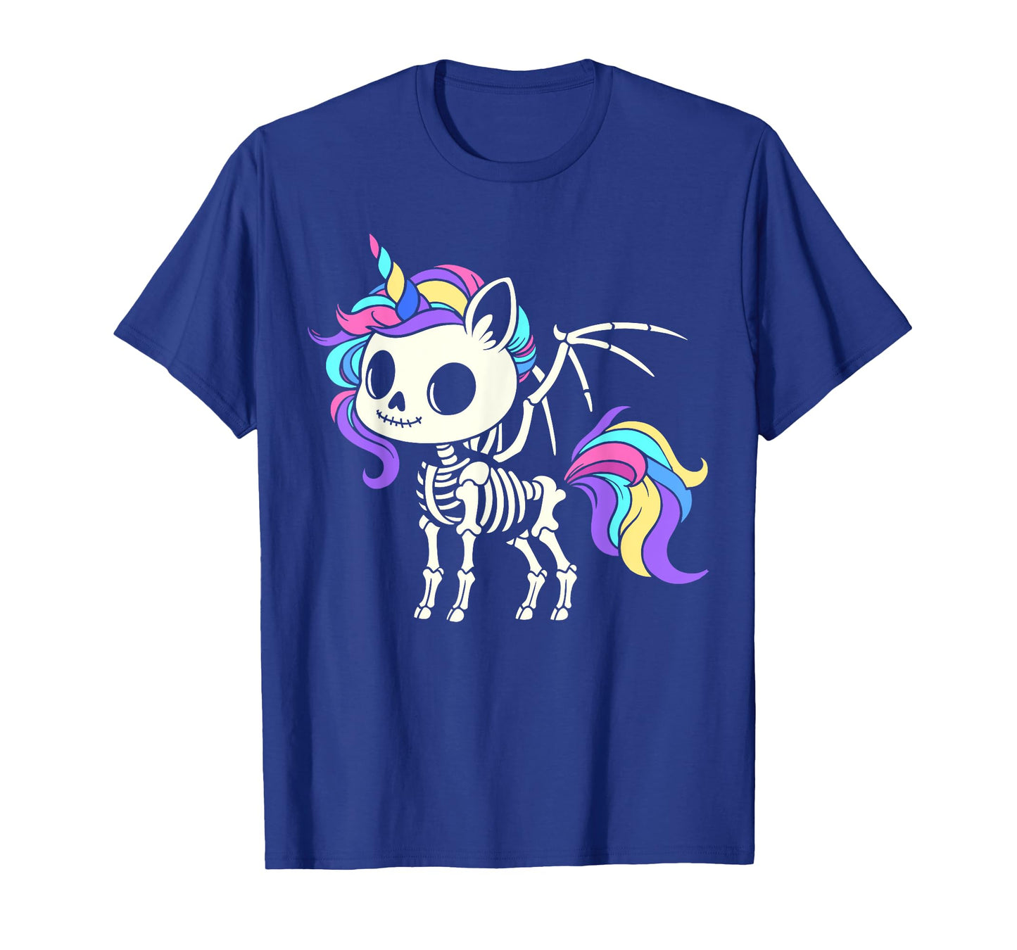 Kawaii skeleton unicorn Halloween, unicorn with wings T-Shirt