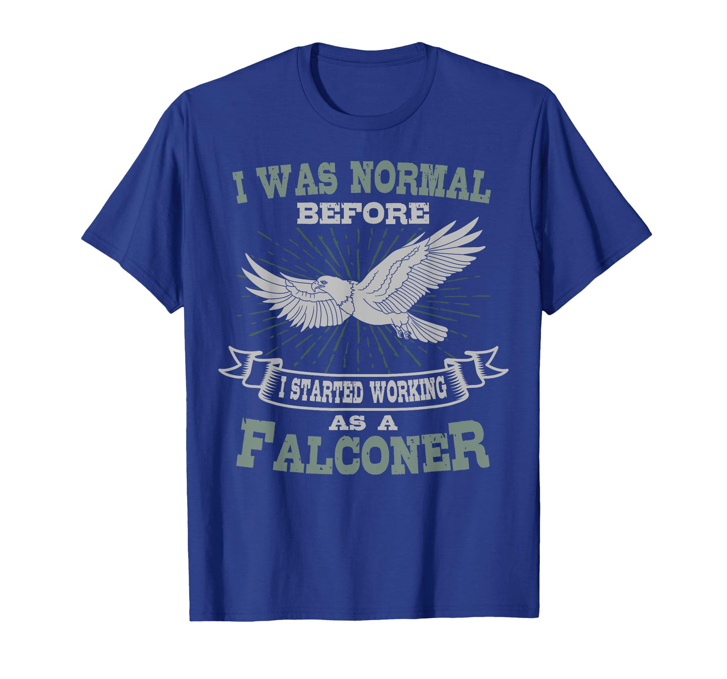 Falconer Falconry Gamehawking Falcon Hawker I Was Normal T-Shirt