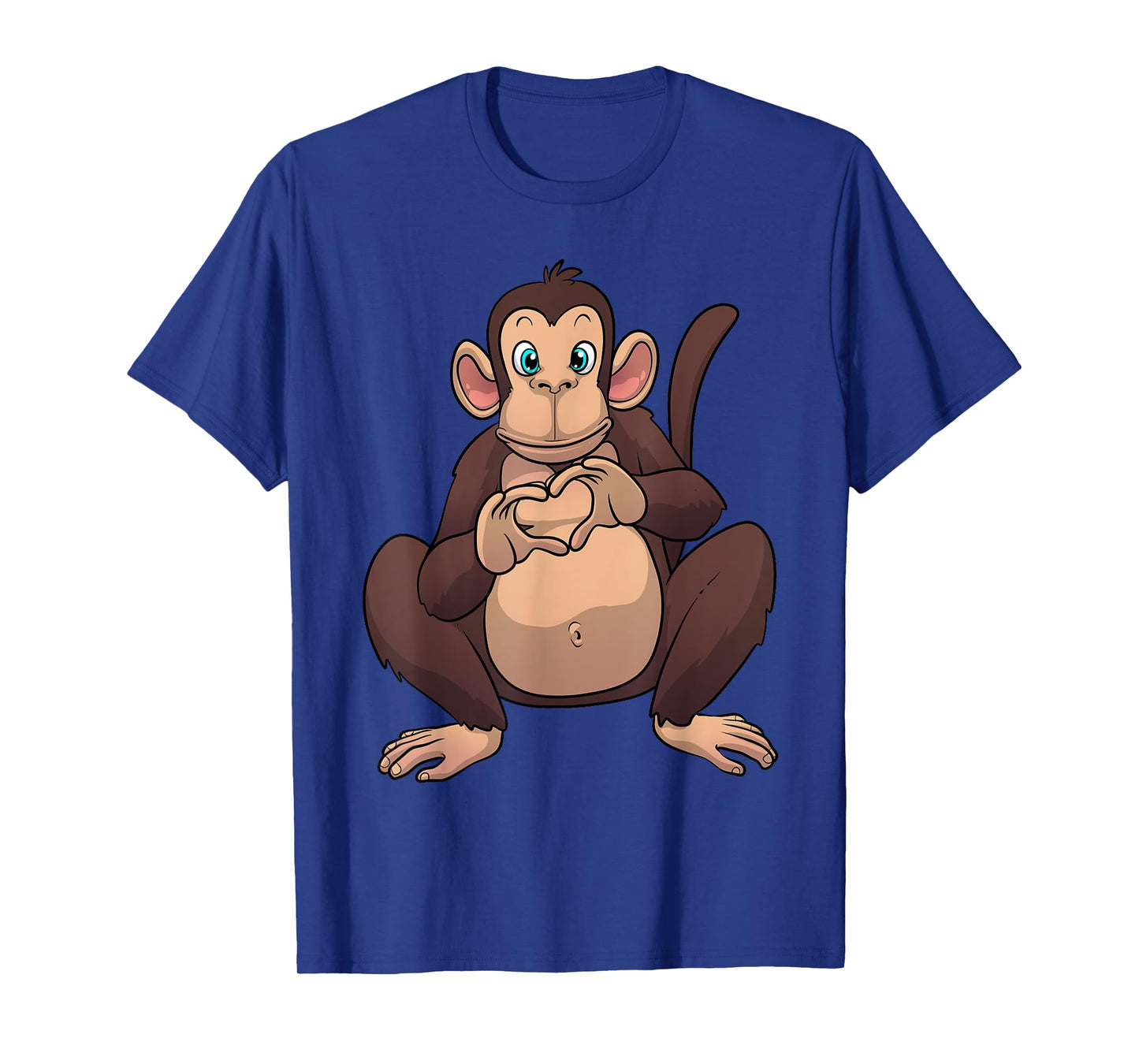 Monkey Art For Men Women Gorilla Animal Valentines Monkey T-Shirt